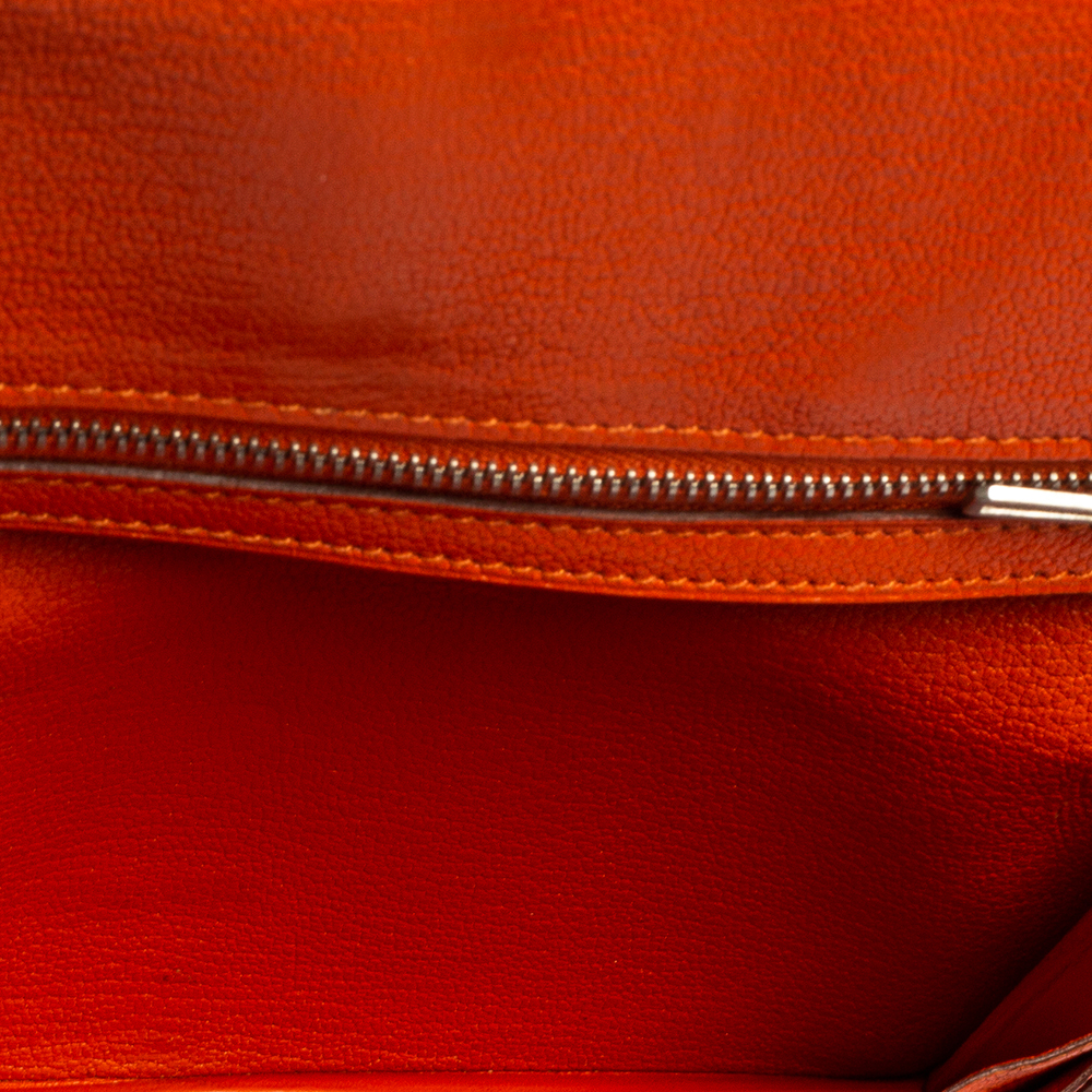 Hermés Feu Mysore Leather Bearn Gusset Wallet