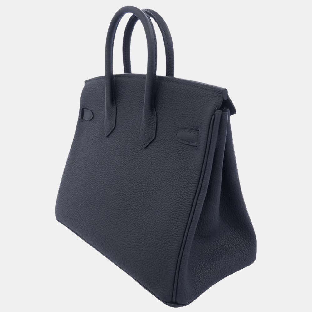 Hermes Blue Togo Leather Palladium Hardware Birkin 25 Bag
Hermes Blue Togo Leather Palladium Hardware Birkin 25 Bag