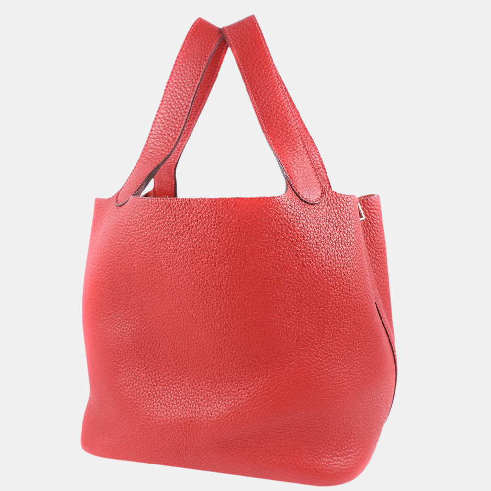 Hermes Picotin Lock MM 22 Taurillon Clemence Rouge Casak Red O Women's Handbag, Pink
Hermes Picotin Lock MM 22 Taurillon Clemence Rouge Casak Red O Women's Handbag, Pink