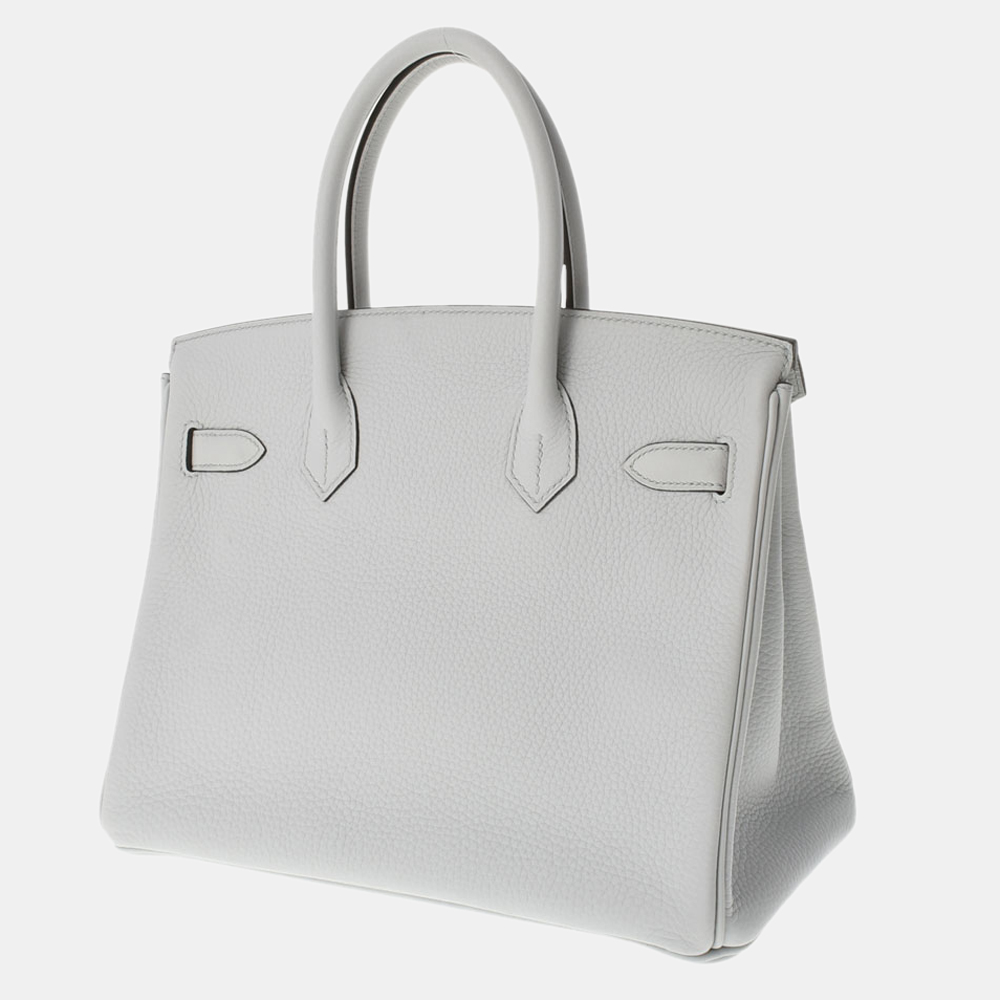 Hermes Blue Taurillon Clemence Leather Palladium Hardware Birkin 30 Bag
Hermes Blue Taurillon Clemence Leather Palladium Hardware Birkin 30 Bag