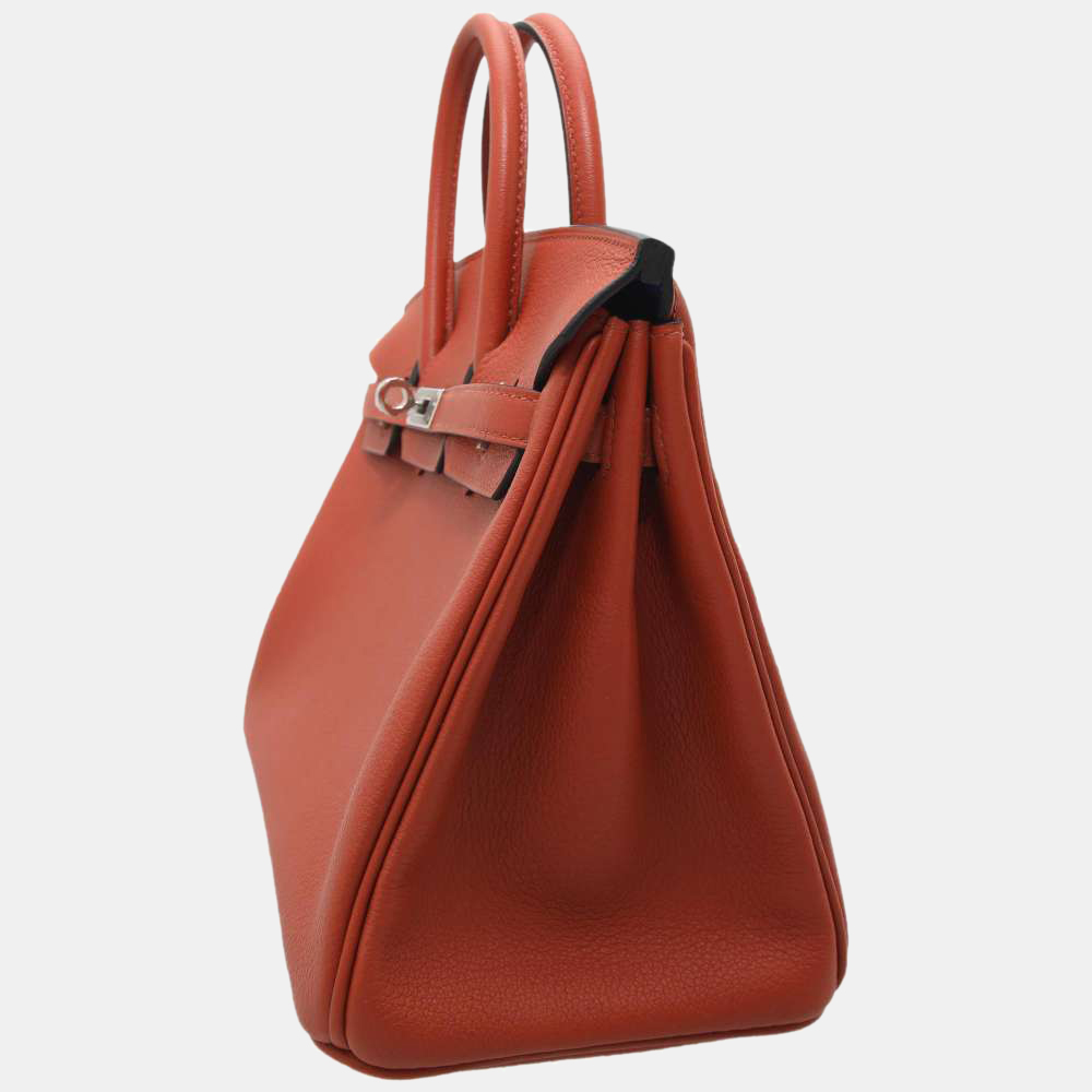 Hermes Orange/Blue Taurillon Maurice Verso Palladium Hardware Birkin 25 Bag
Hermes Orange/Blue Taurillon Maurice Verso Palladium Hardware Birkin 25 Bag