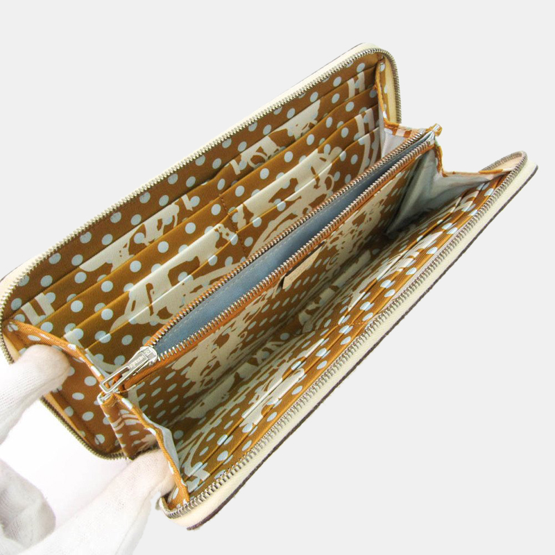 

Hermes Azap Silk In Long Women's Epsom Leather Long Wallet (bi-fold) Cr BF552216, Cream