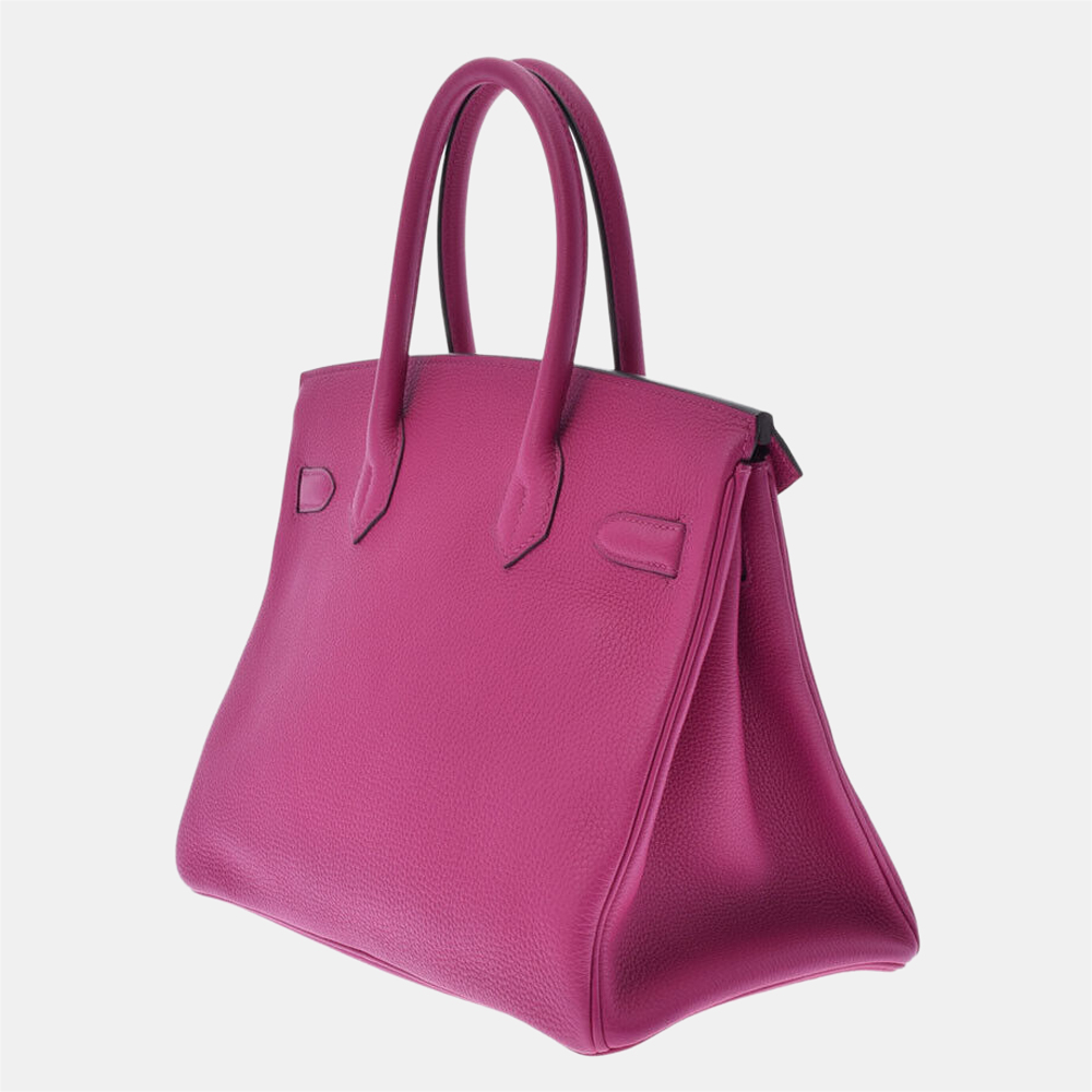Hermes Purple Taurillon Clemence Leather Palladium Hardware Birkin 30 Bag
Hermes Purple Taurillon Clemence Leather Palladium Hardware Birkin 30 Bag