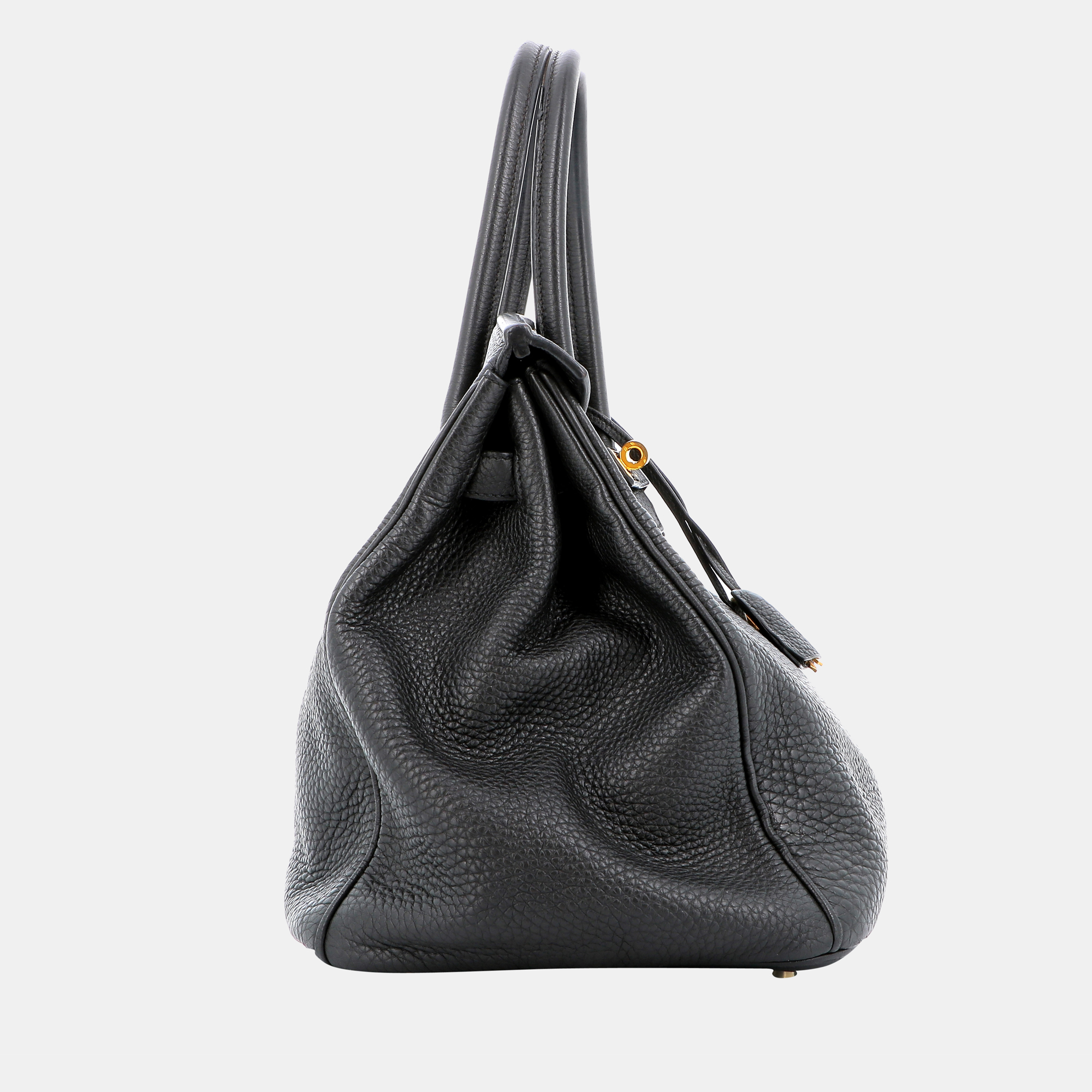 Hermes Black Leather Gold Hardware Birkin 35 Bag
Hermes Black Leather Gold Hardware Birkin 35 Bag