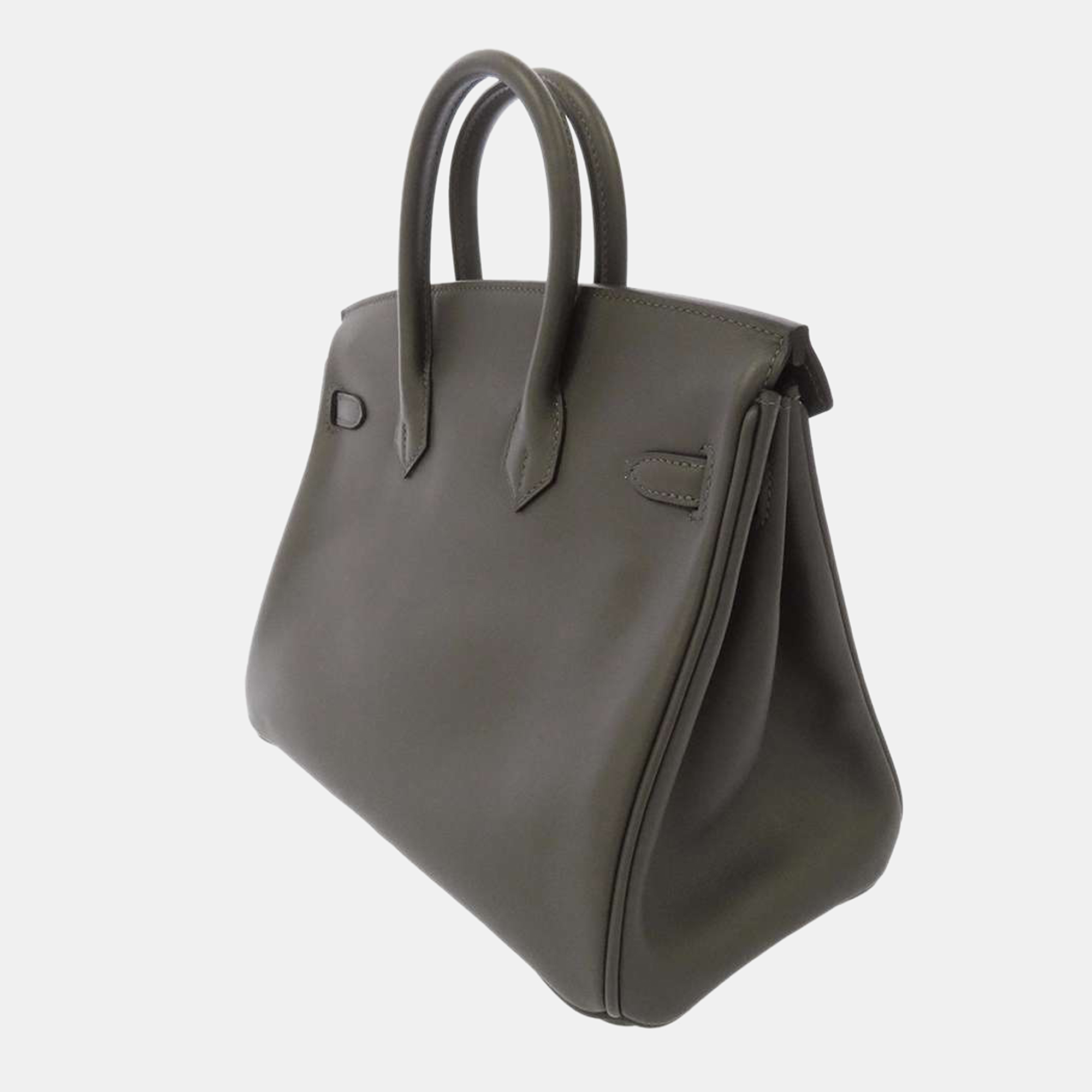 Hermes Graphite Leather Palladium Hardware Birkin 25 Bag, Grey
Hermes Graphite Leather Palladium Hardware Birkin 25 Bag, Grey