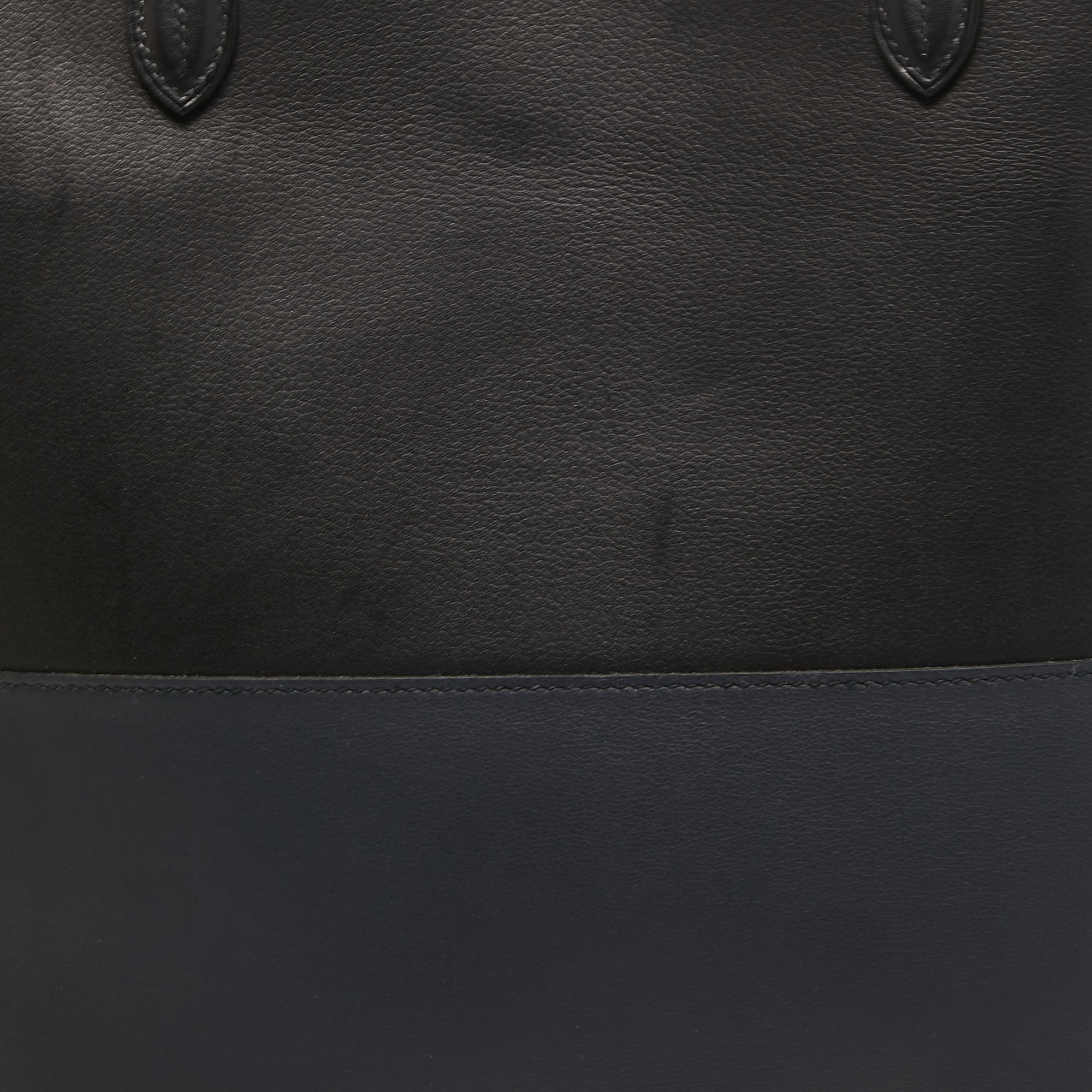 Hermes Black/Bleu Nuit/Rouge Evercolor And Swift Leather Transat Sailor Bag