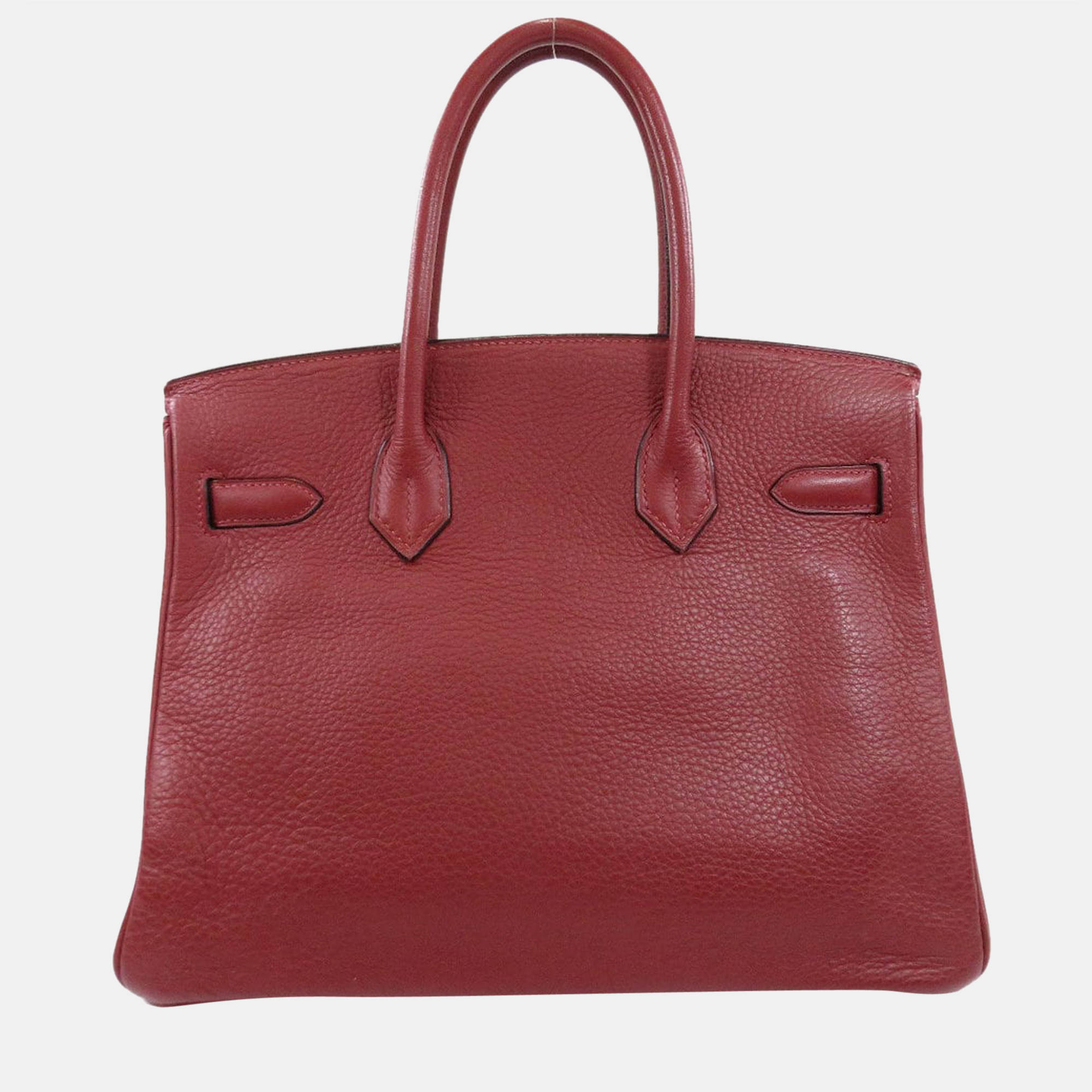 Hermes Birkin 30 Rouge Kazak Handbag Taurillon Clemence Women's