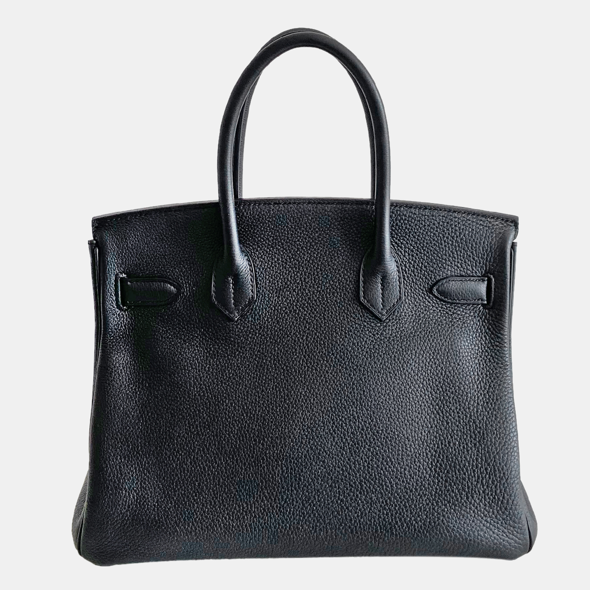 Hermes Black Taurillon Clemence Birkin 30 Bag
