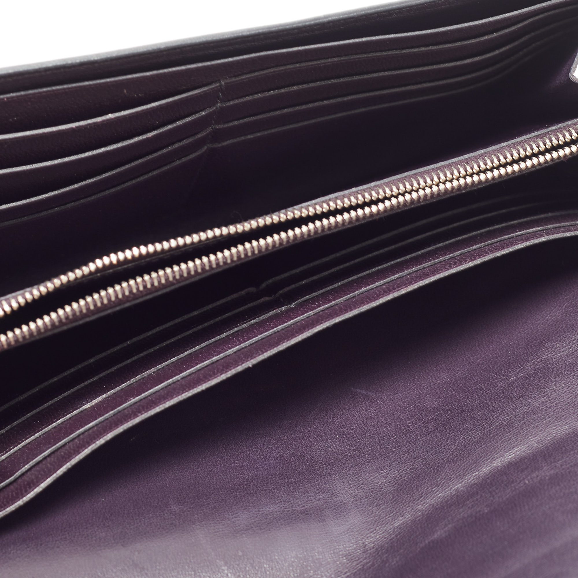 Hermes Aubergine Crocodile Palladium Finish Constance Long Wallet, Purple
Hermes Aubergine Crocodile Palladium Finish Constance Long Wallet, Purple