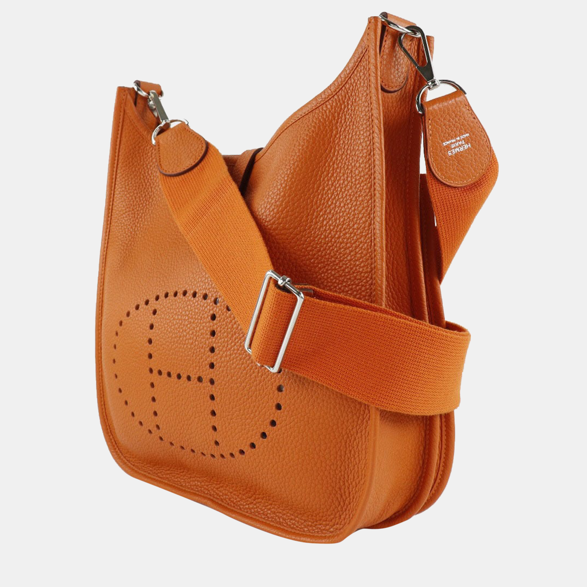 Hermes Evelyn 3 PM Taurillon Clemence Orange P Women's Shoulder Bag, Gold
Hermes Evelyn 3 PM Taurillon Clemence Orange P Women's Shoulder Bag, Gold