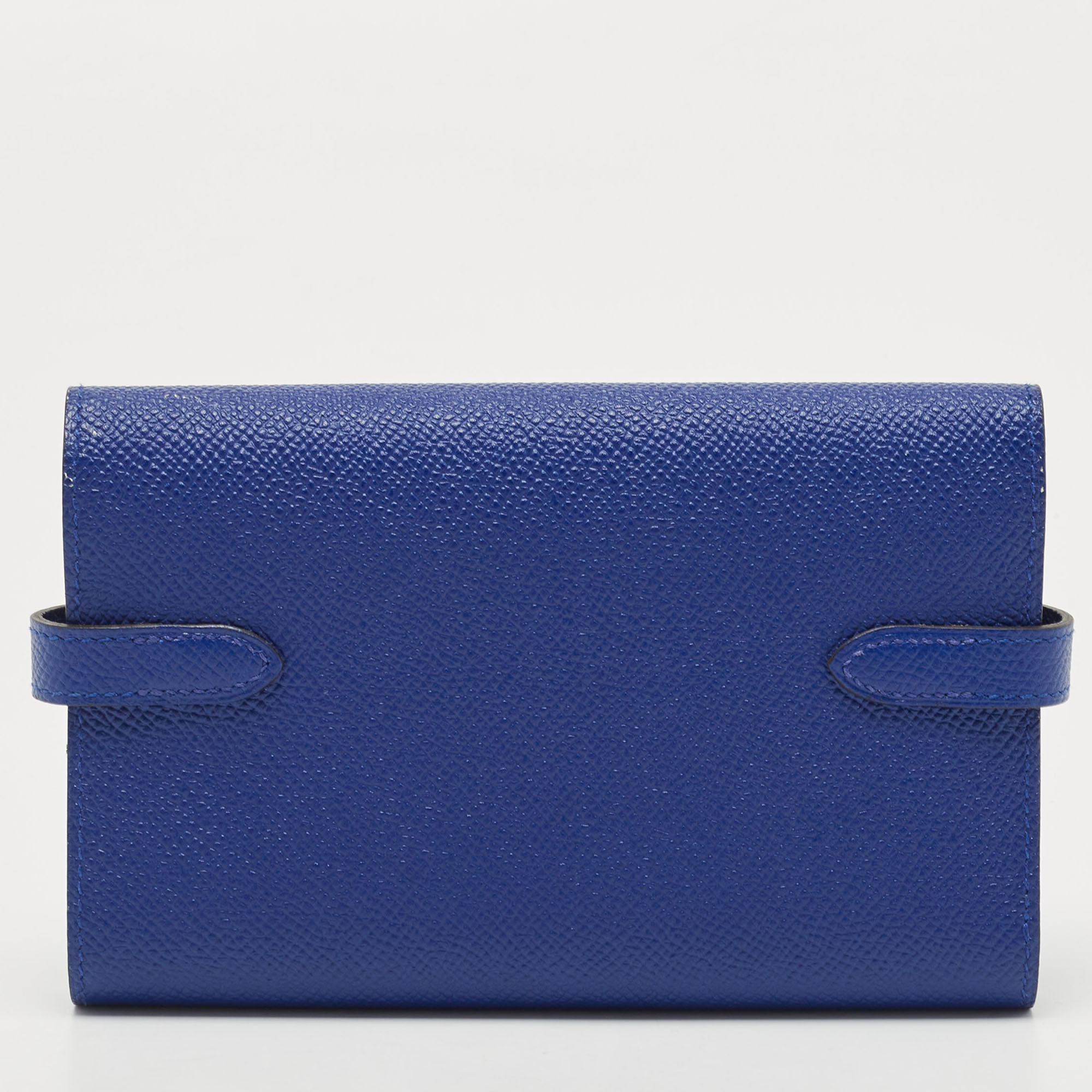 Hermès Electric Blue Epsom Leather Kelly Depliant Wallet