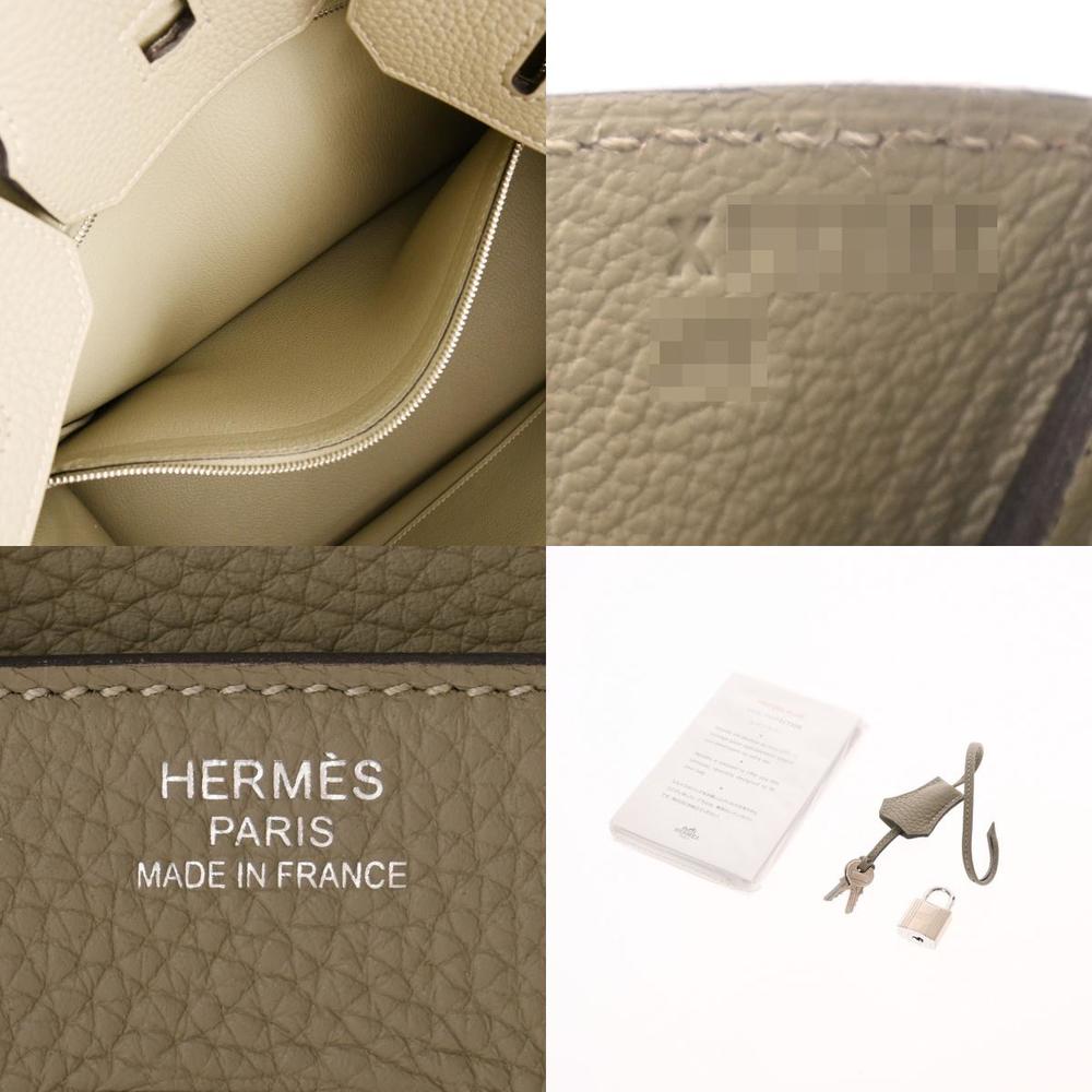 Hermes Birkin 35 Sage X Engraved (around 2016) Ladies Taurillon Clemence Handbag