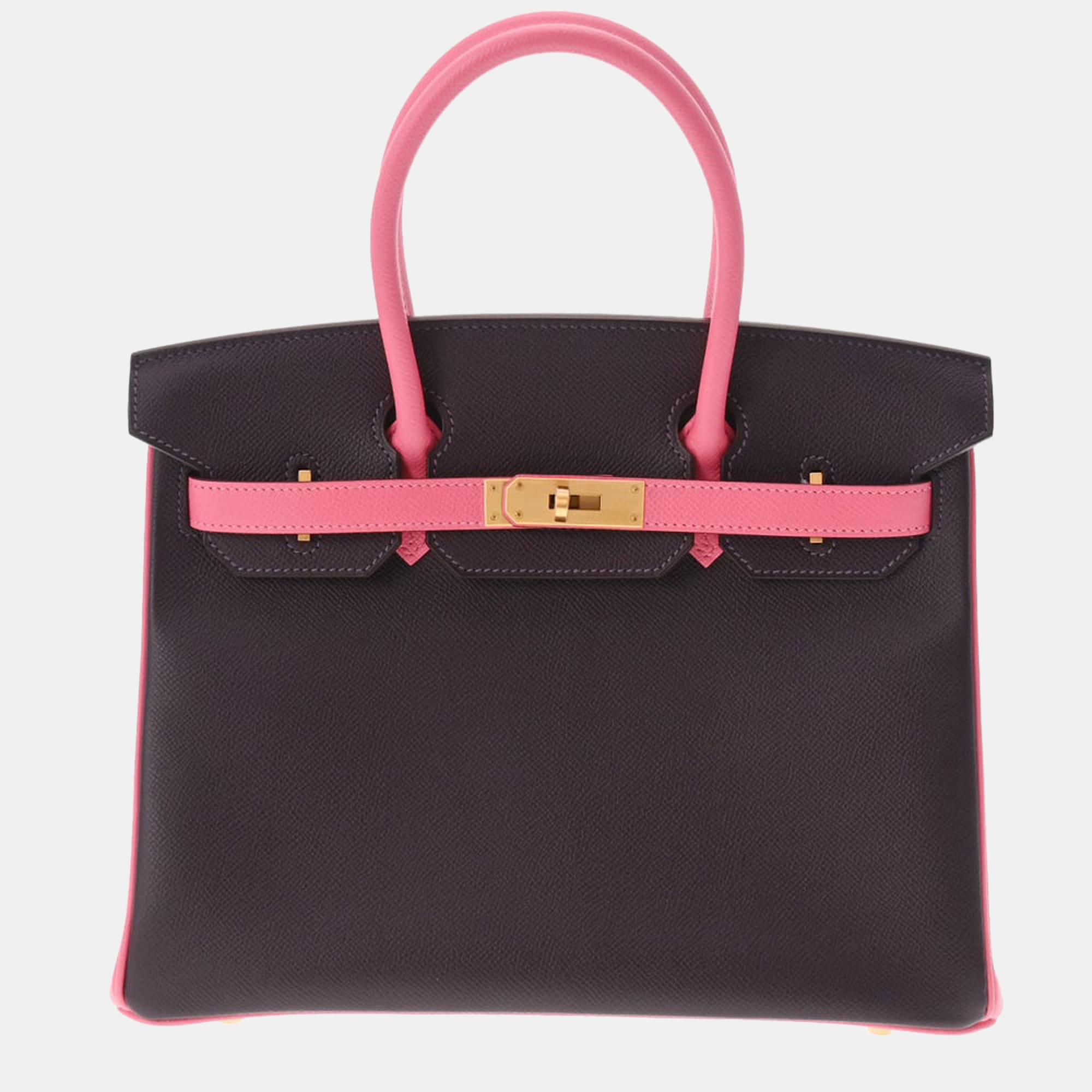 Hermes Birkin 30 SP Order Cassis/Rose Azalee Matte C Engraved (around 2018) Women's Vo Epsom Handbag
