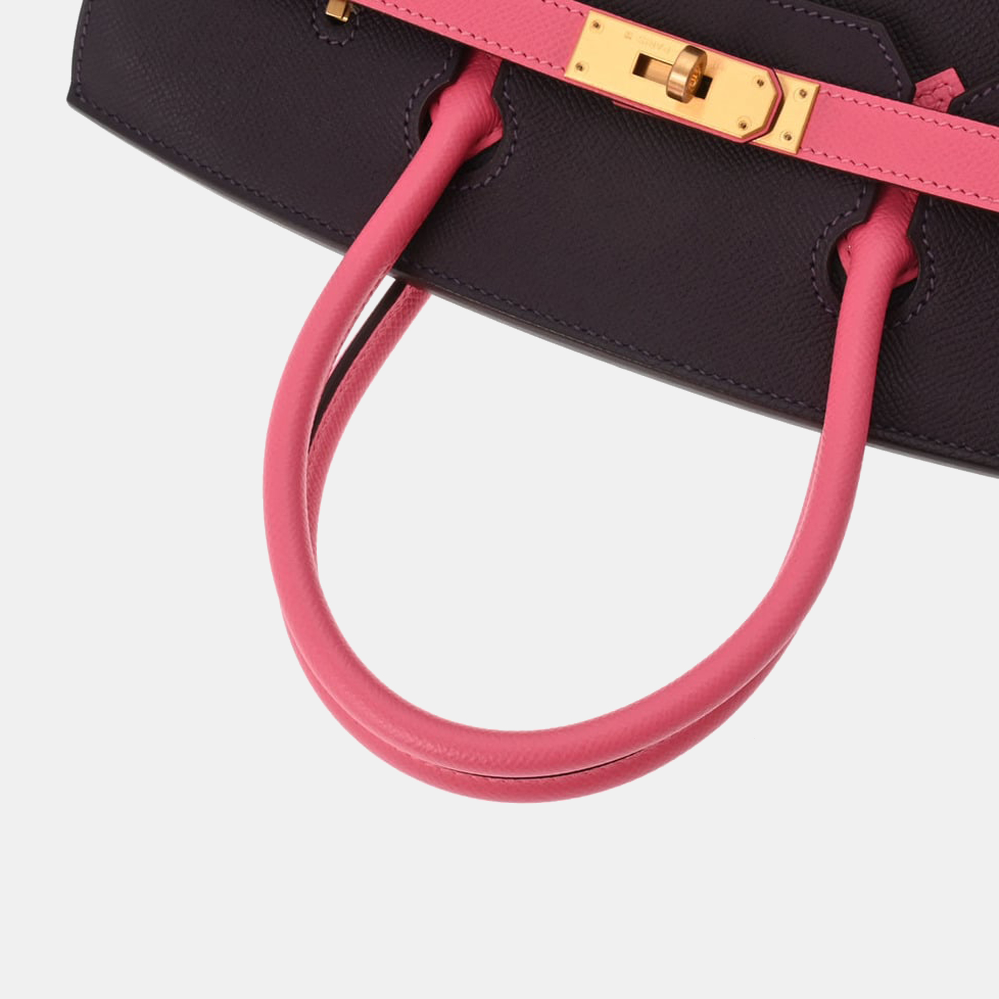 Hermes Birkin 30 SP Order Cassis/Rose Azalee Matte C Engraved (around 2018) Women's Vo Epsom Handbag