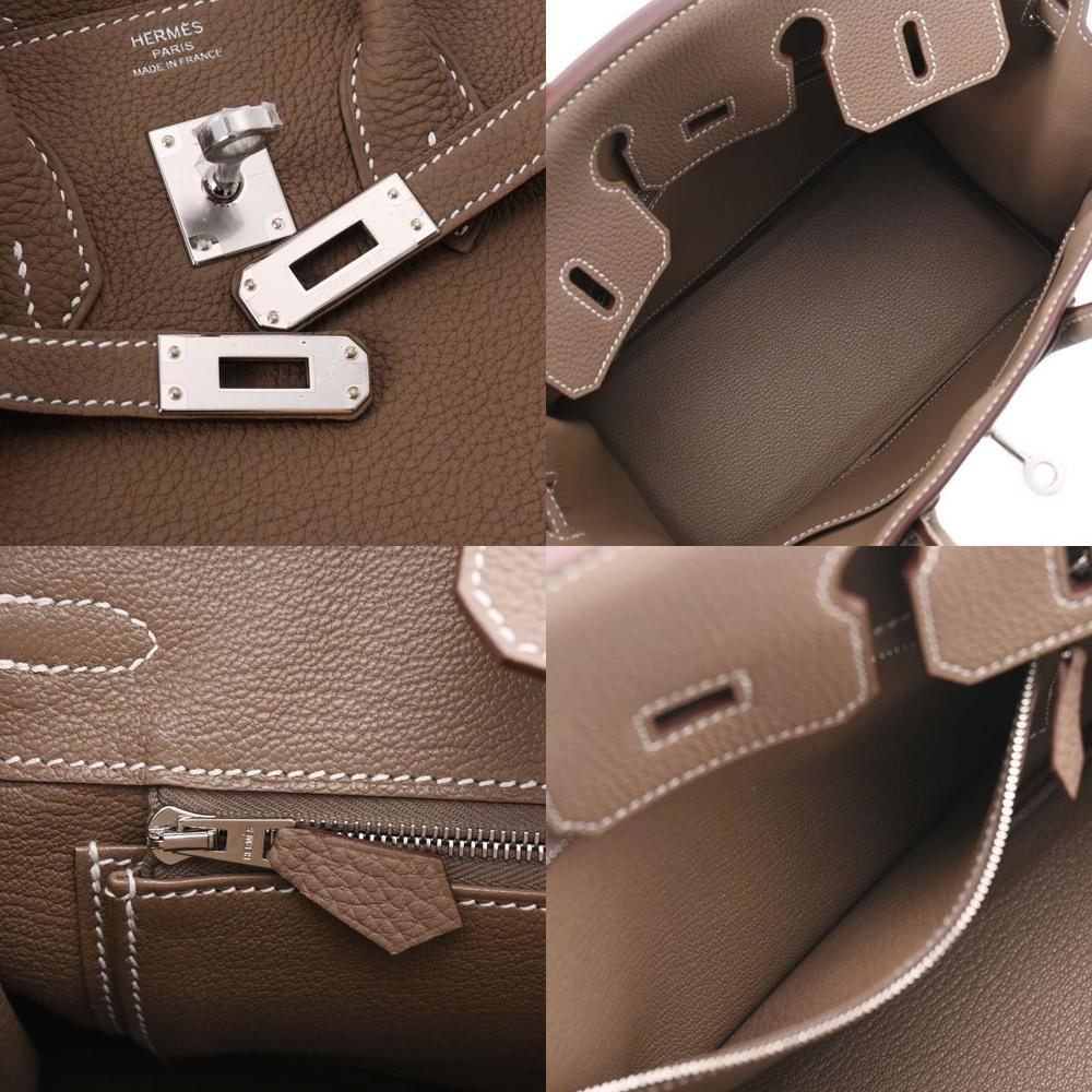 Hermes Birkin 25 Etoupe Palladium Metal Fittings U Engraved (around 2022) Ladies Togo Handbag