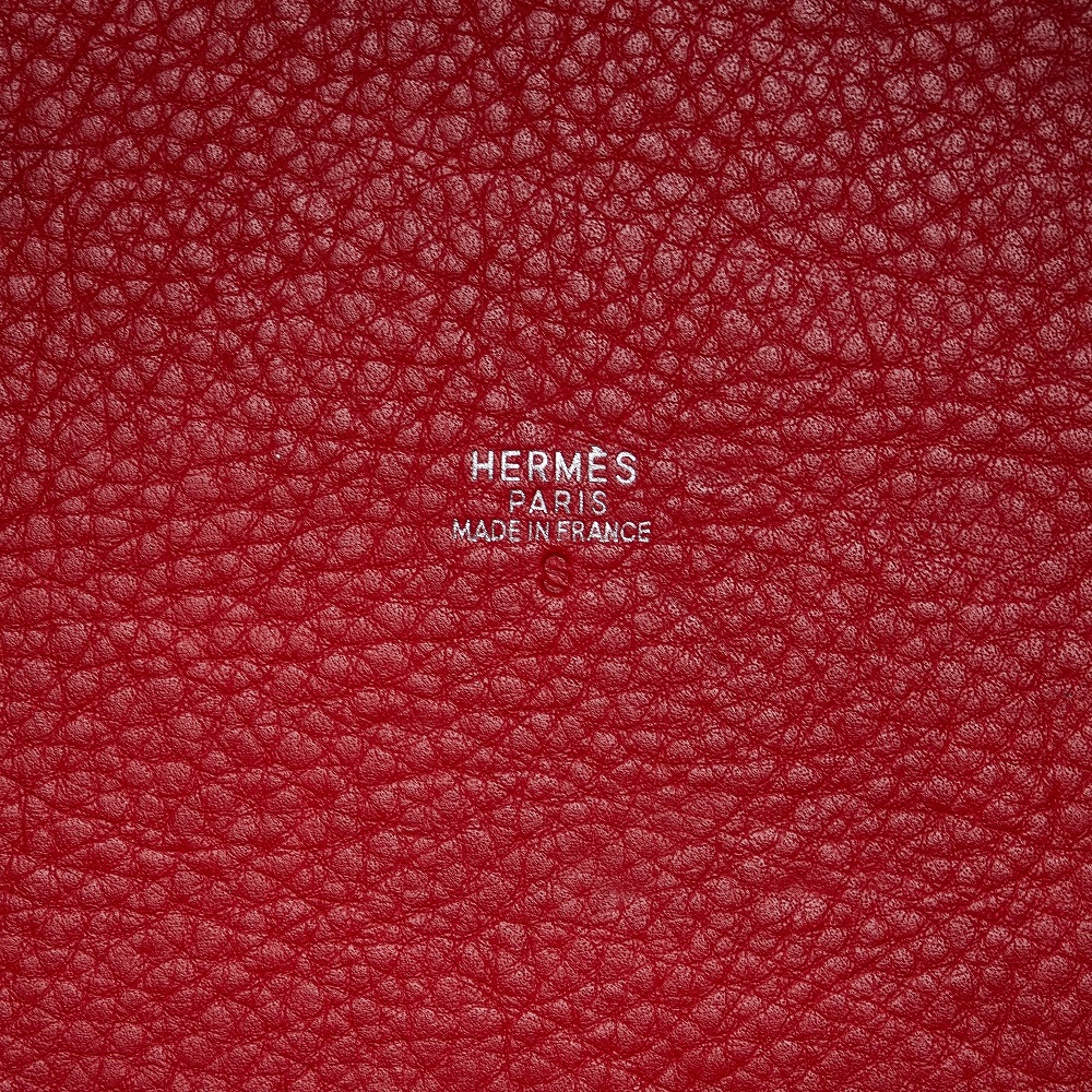 Hermes Red Clemence Picotin PM