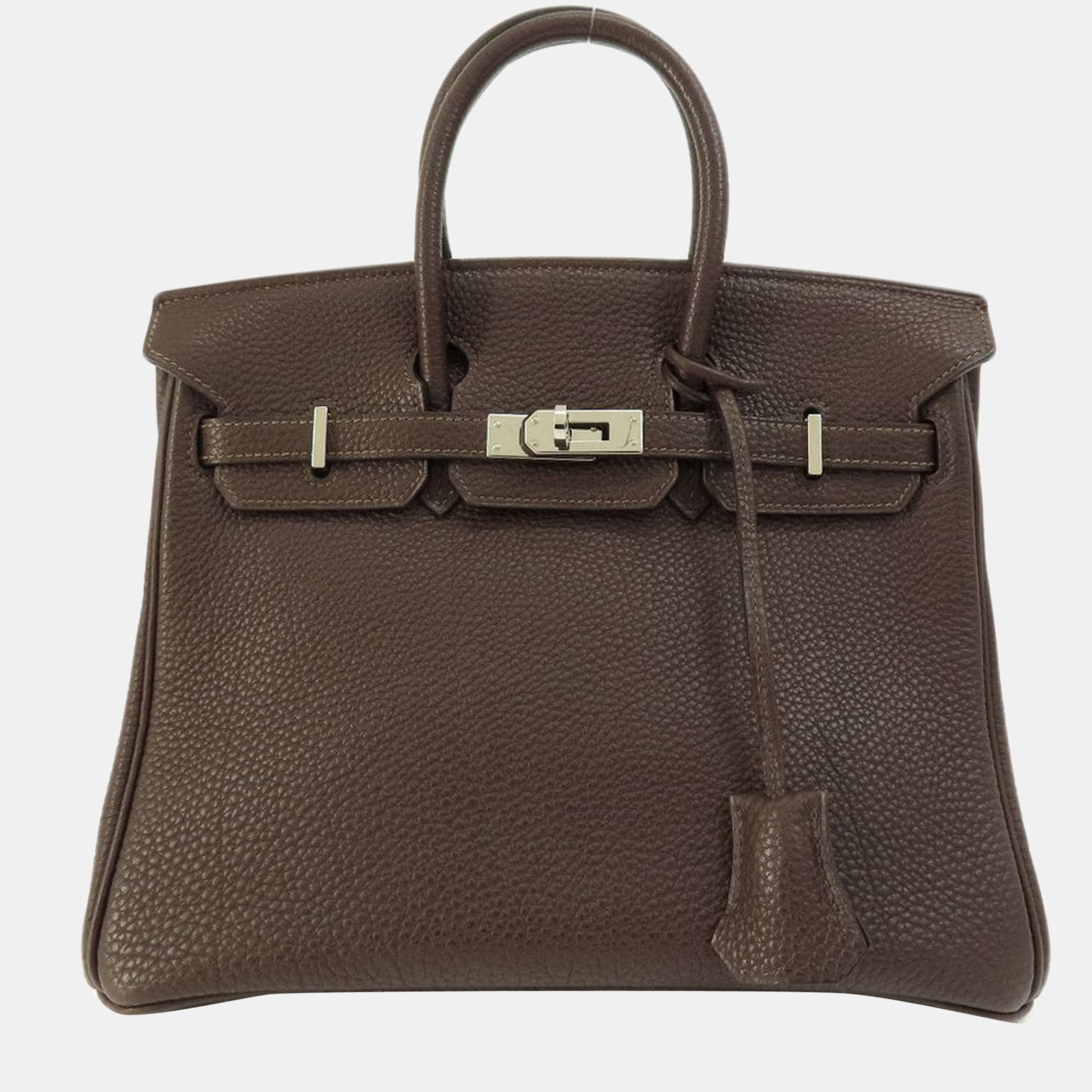 Hermes Birkin 25 Dark Brown Handbag Togo Ladies