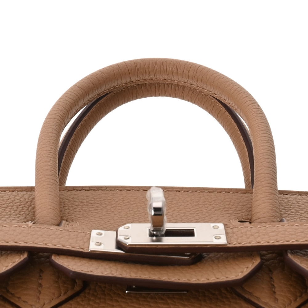 Hermes Birkin 25 Biscuit Palladium Metal Fittings U Engraved (around 2022) Ladies Togo Handbag