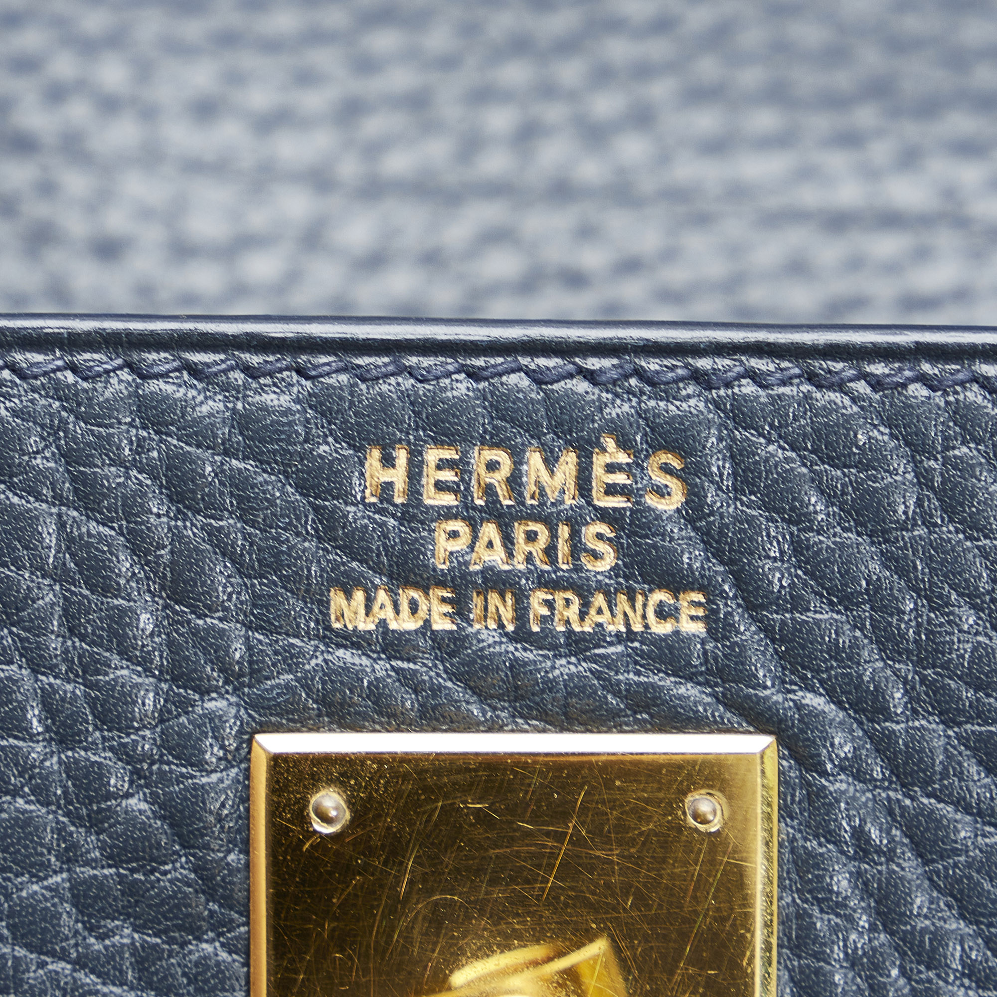 Hermes Blue Fjord Kelly 35
