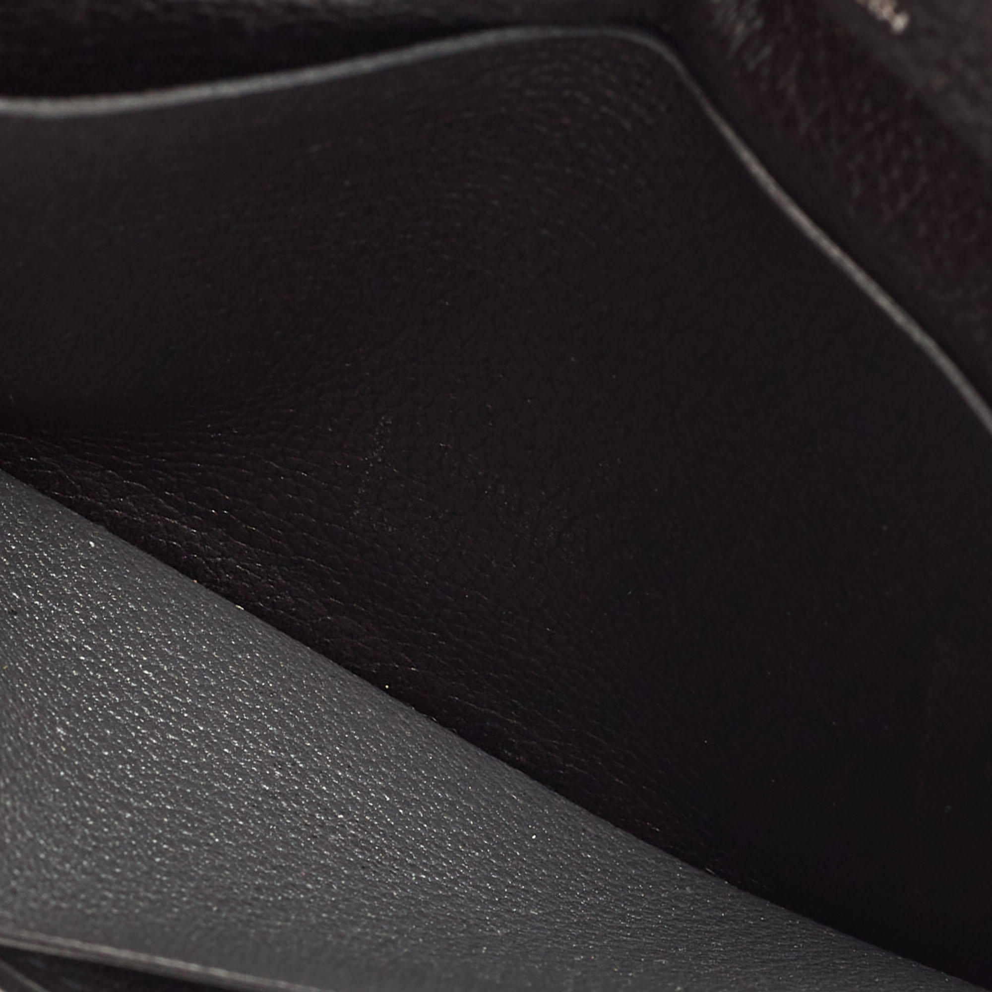 Hermes Black/Graphite Evercolor Leather MC² Fleming Wallet