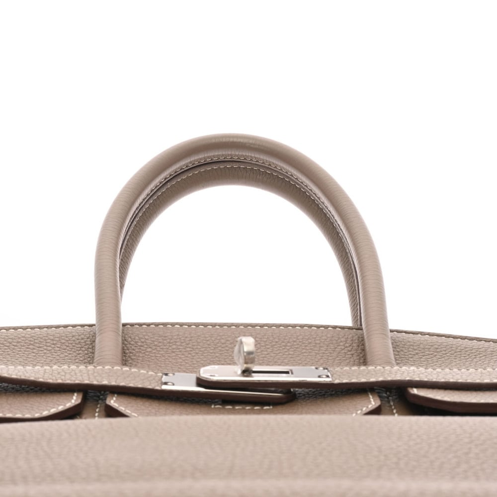 Hermes Birkin 35 Etoupe Palladium Metal Fittings P Engraved (around 2012) Unisex Togo Handbag