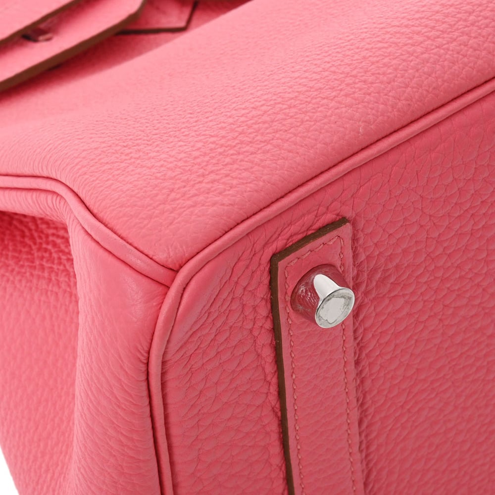Hermes Birkin 30 Rose Lipstick Palladium Metal Fittings Q Engraved (around 2013) Ladies Handbag