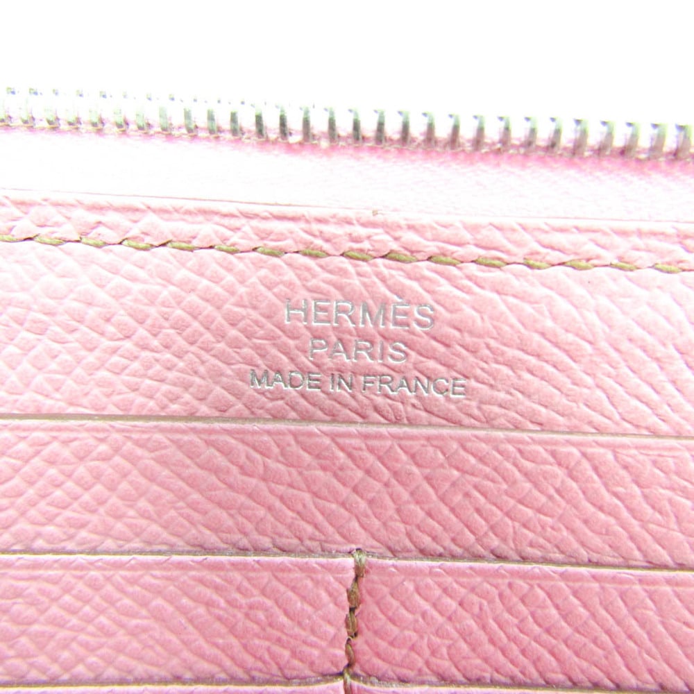 Hermes Azap Long Women's Epsom Leather Long Wallet (bi-fold) Rose Confe BF563234