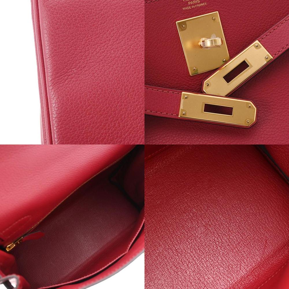 Hermes Kelly 28 Inner Stitch Rouge Ash X Engraved (around 2016) Women's Ever Color Bag