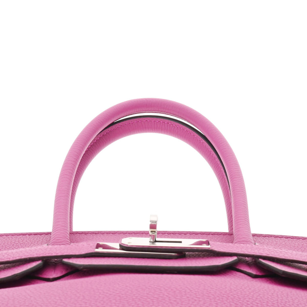 Hermes Birkin 30 Rose Purple Palladium Metal Fittings C Engraved (around 2018) Ladies Togo Handbag