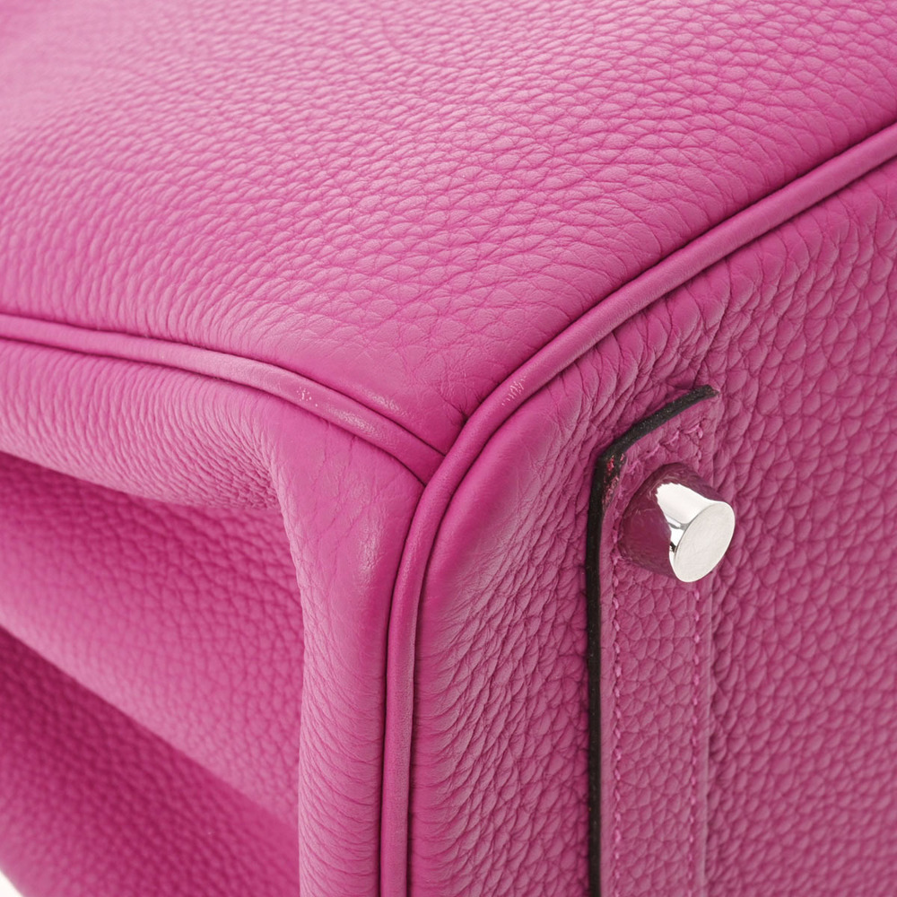 Hermes Birkin 30 Rose Purple Palladium Metal Fittings C Engraved (around 2018) Ladies Togo Handbag