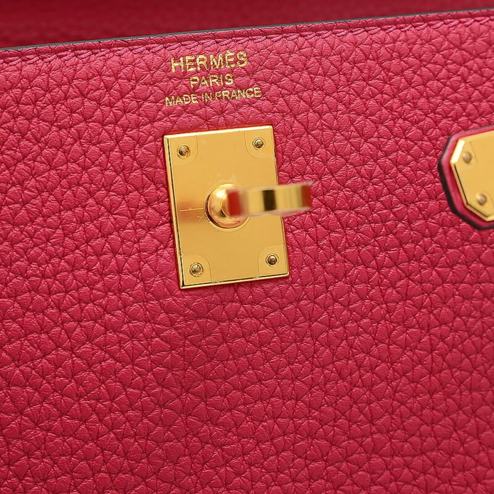 Hermes Kelly 25 Inner Stitch Togo Handbag Franboise Gold Metal Fittings Z Engraved