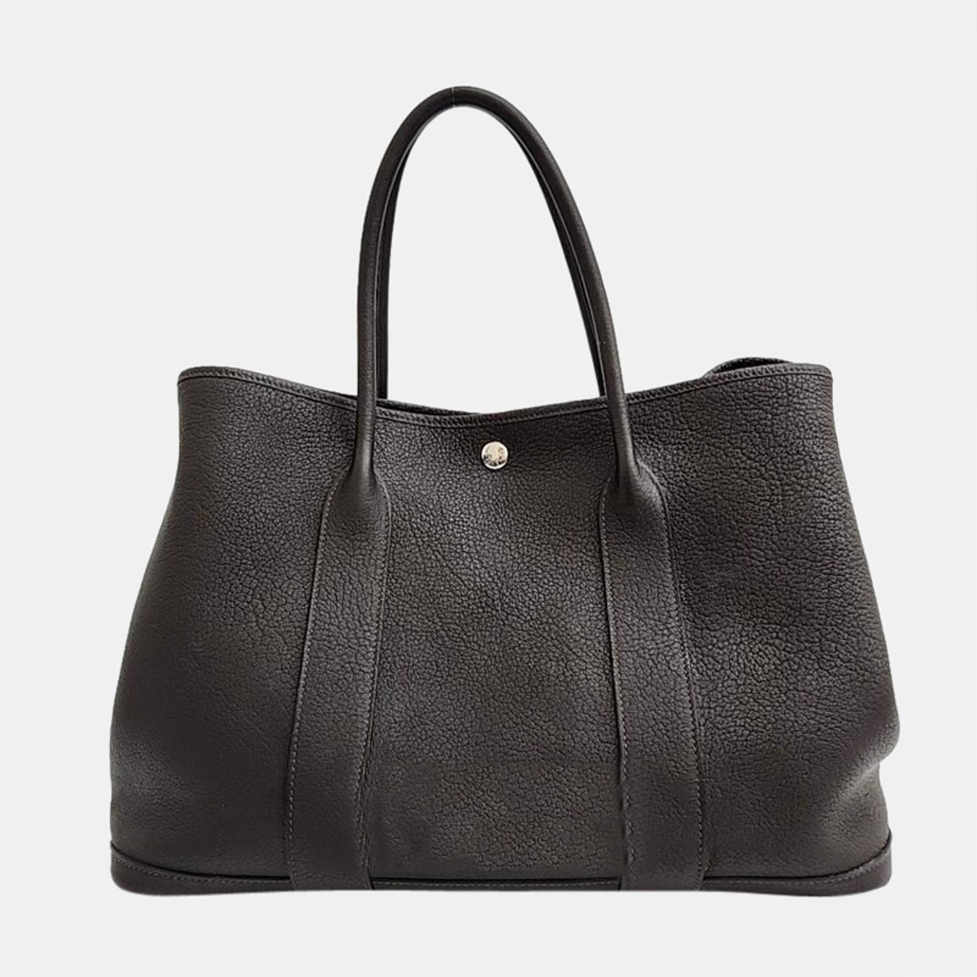 Hermes Brown Leather Garden Party 36 Tote Bag