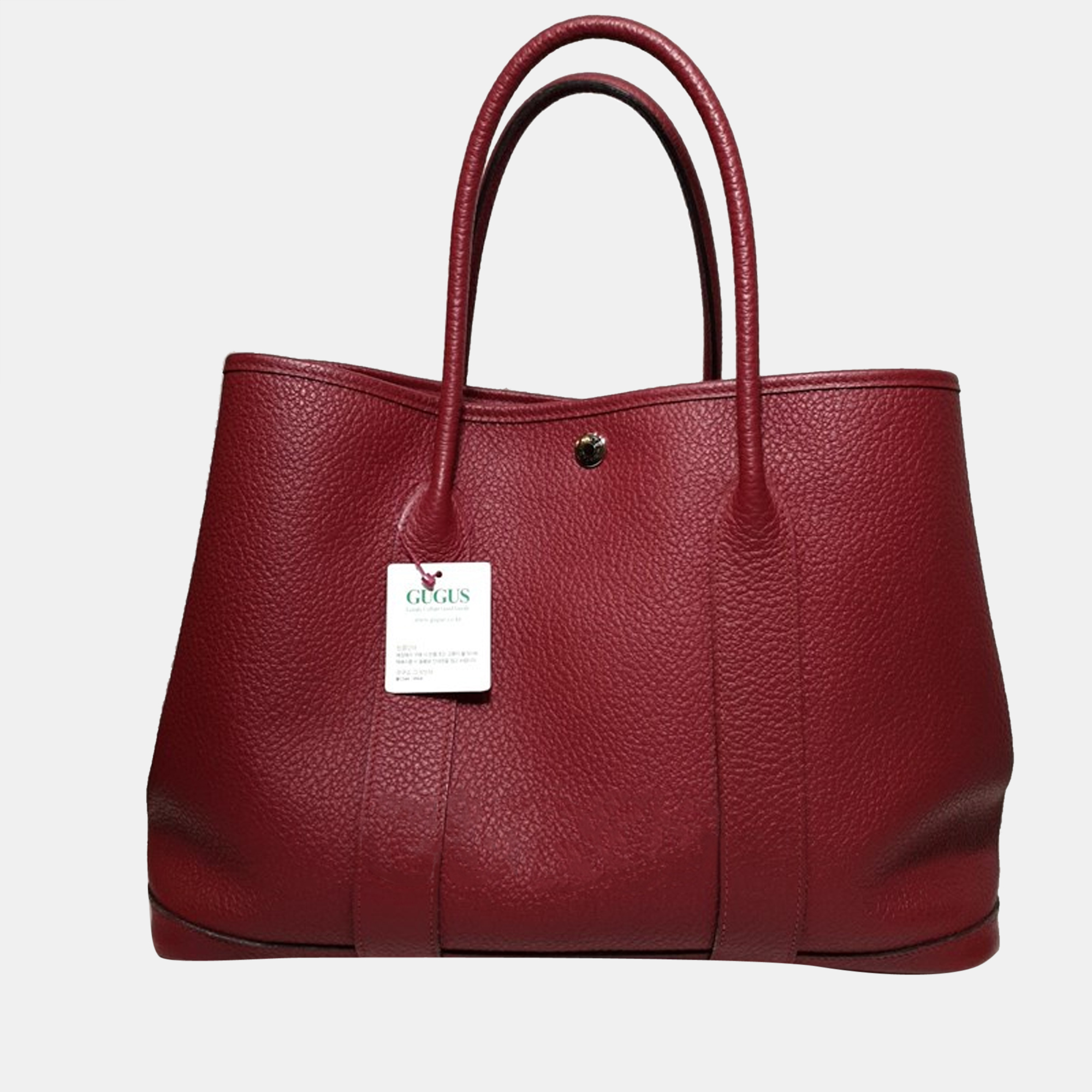 Hermes Red Negonda Leather Garden Party 36 Tote Bag