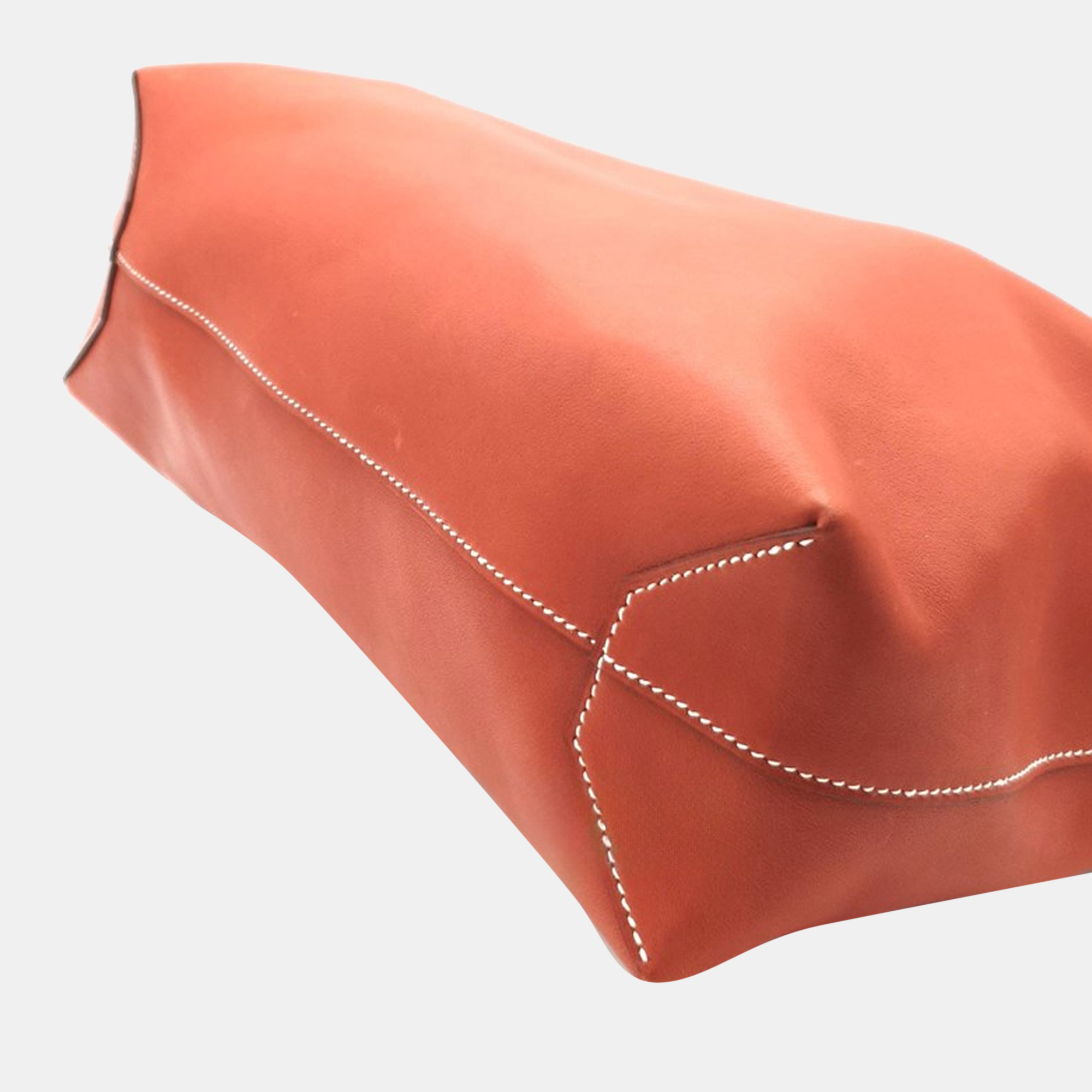 Hermes Orange Leather Cabasellier 31 Bag