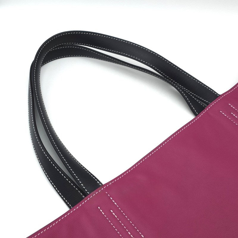 Hermes Pink Leather Double Sens 36 Shoulder Bag