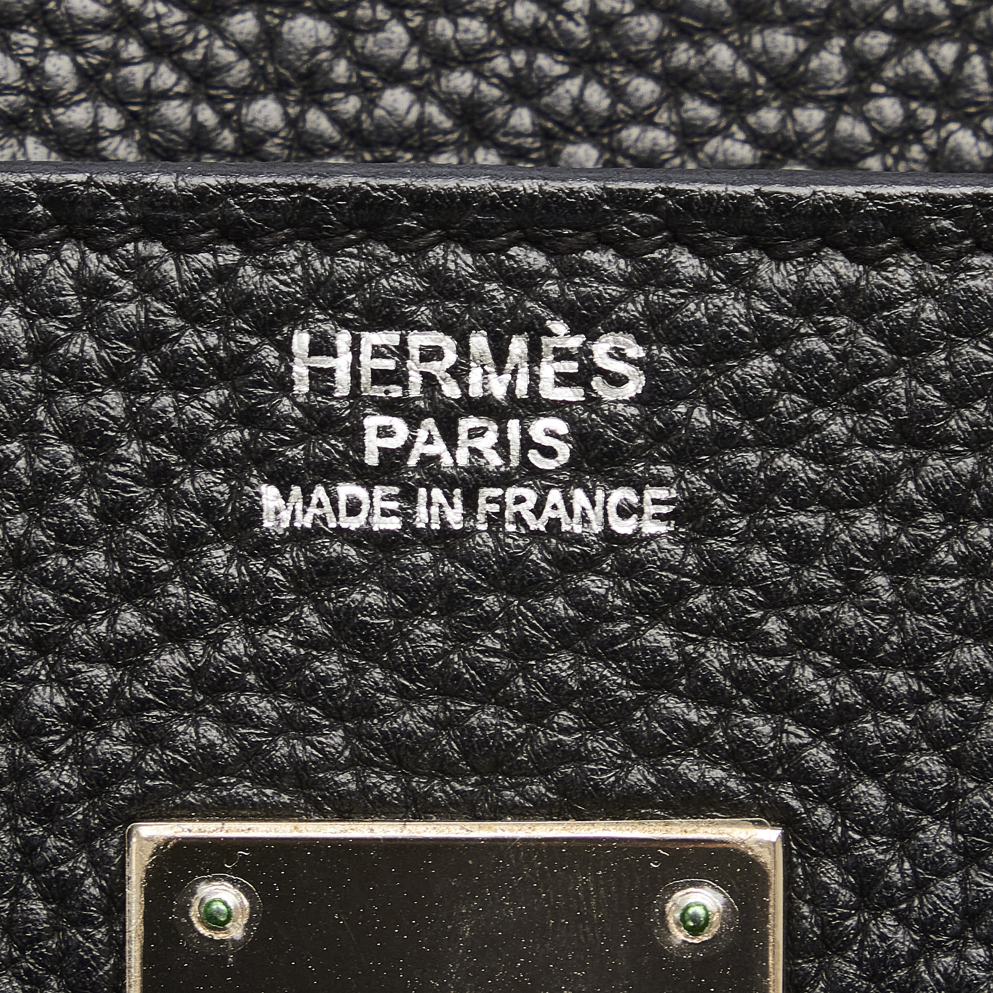 Hermes Black Clemence Birkin 30