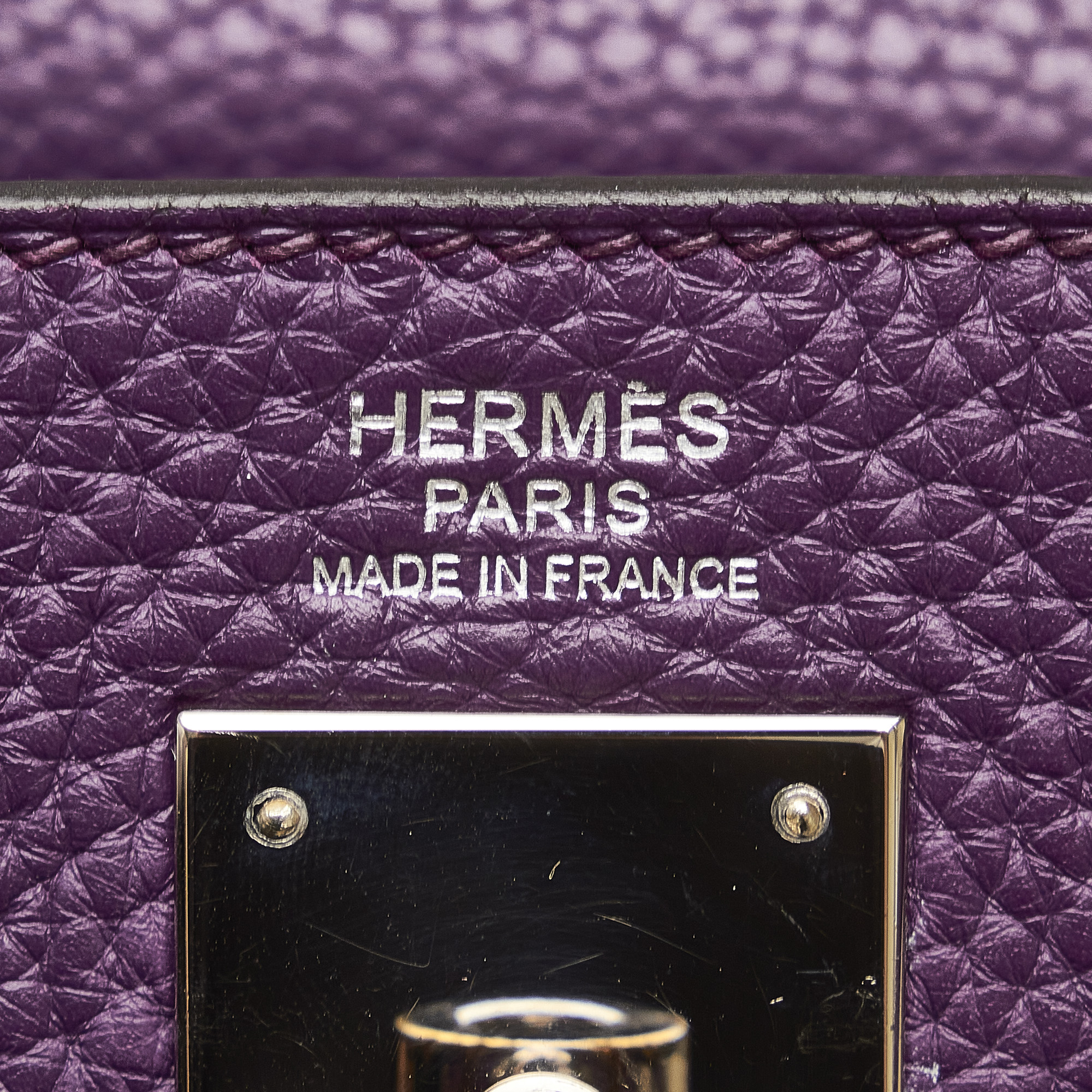 Hermes Purple Clemence Kelly Retourne 32