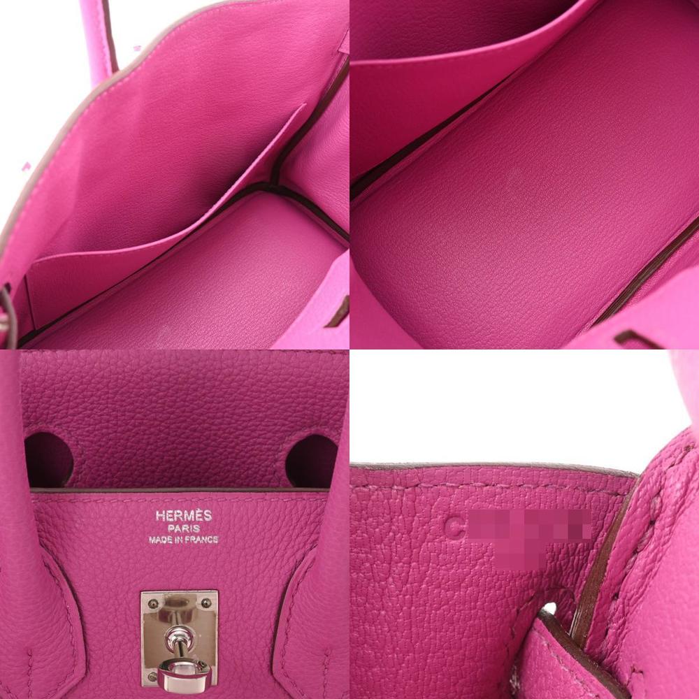 HERMES Birkin 25 Magnolia Palladium Hardware C Engraved (circa 2018) Women's Togo Handbag