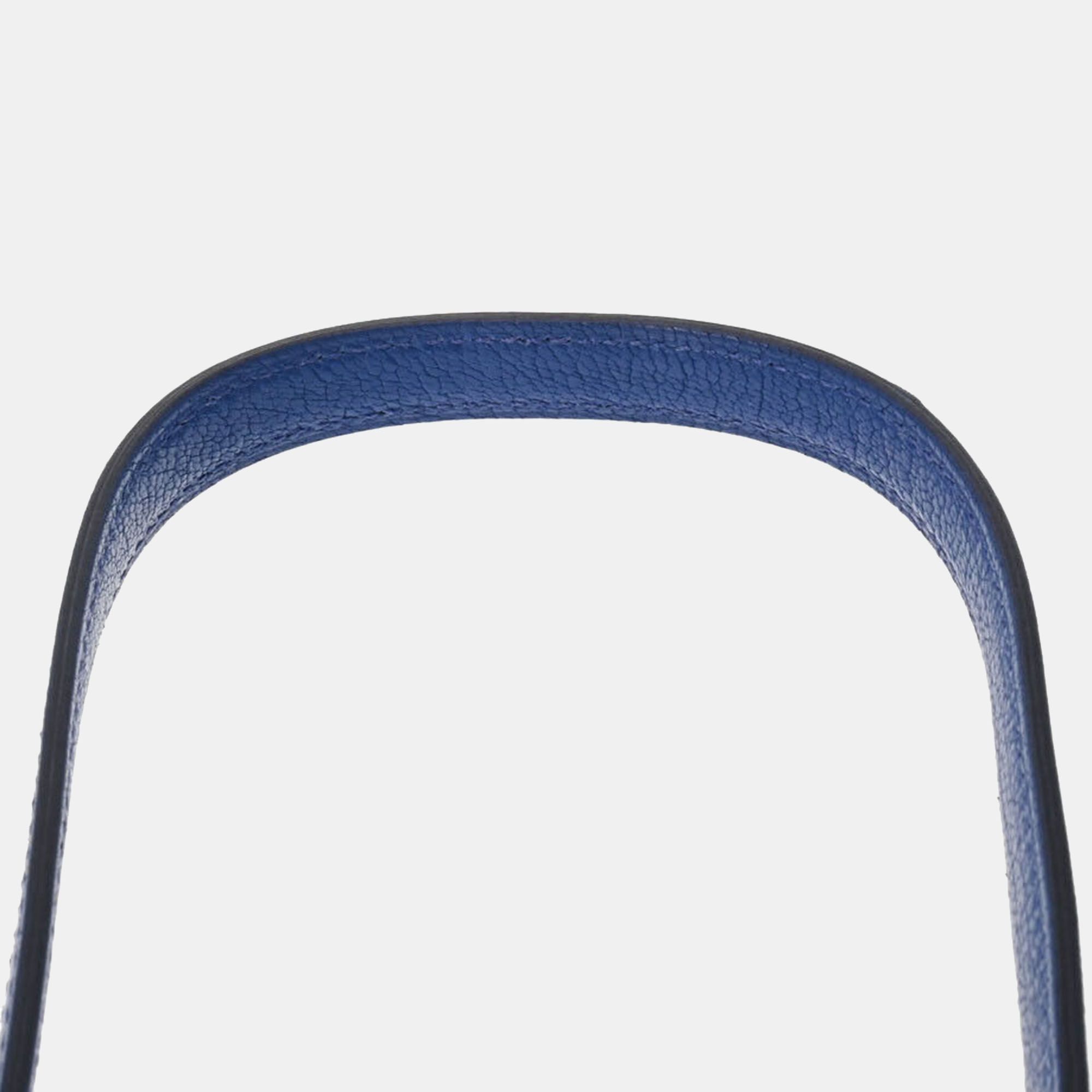 Hermes Blue Leather Chevre Constance Mini 18 Shoulder Bag