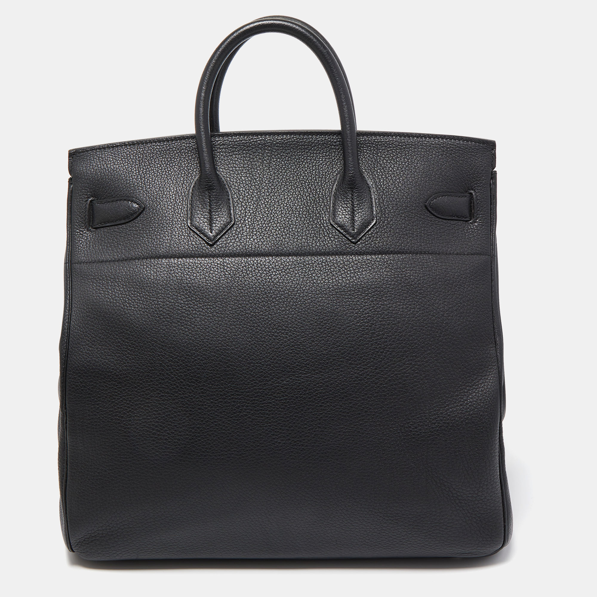 Hermes Black Togo Leather Palladium Plated HAC Birkin 40 Bag