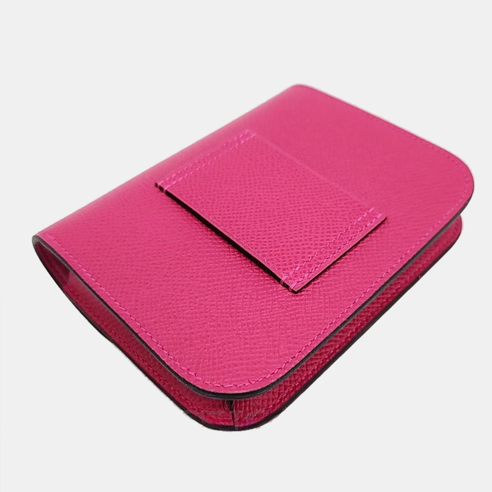 Hermes  Pink Epsom Leather  Constance Slim Wallet