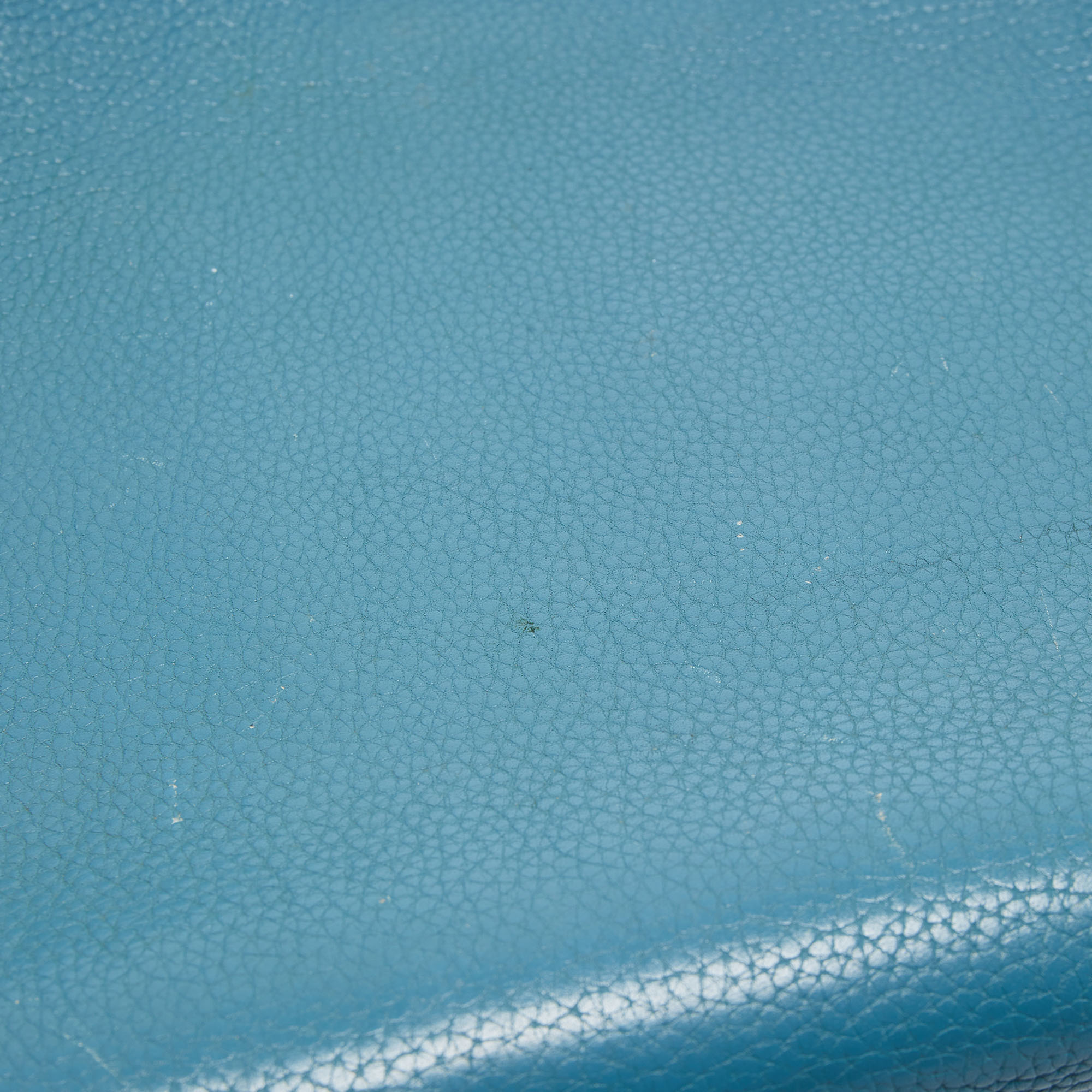 Hermes Blue Jean Togo Leather Palladium Finish Kelly Retourne 40 Bag