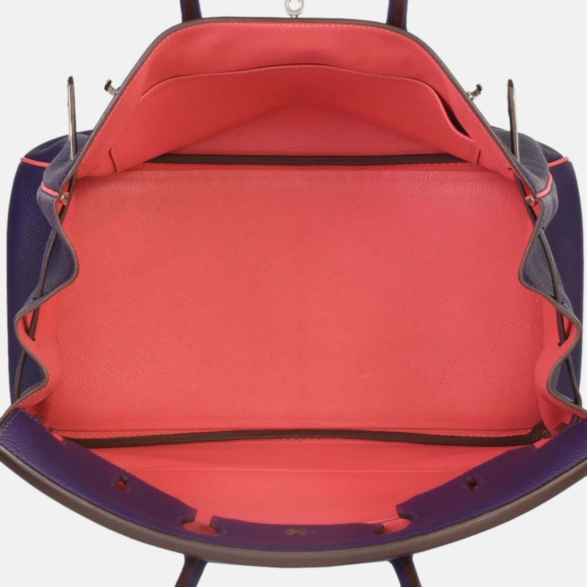 Hermes Birkin 35 Bicolor Special Order (manufactured In 2013) Togo Purple X Pink Handbag