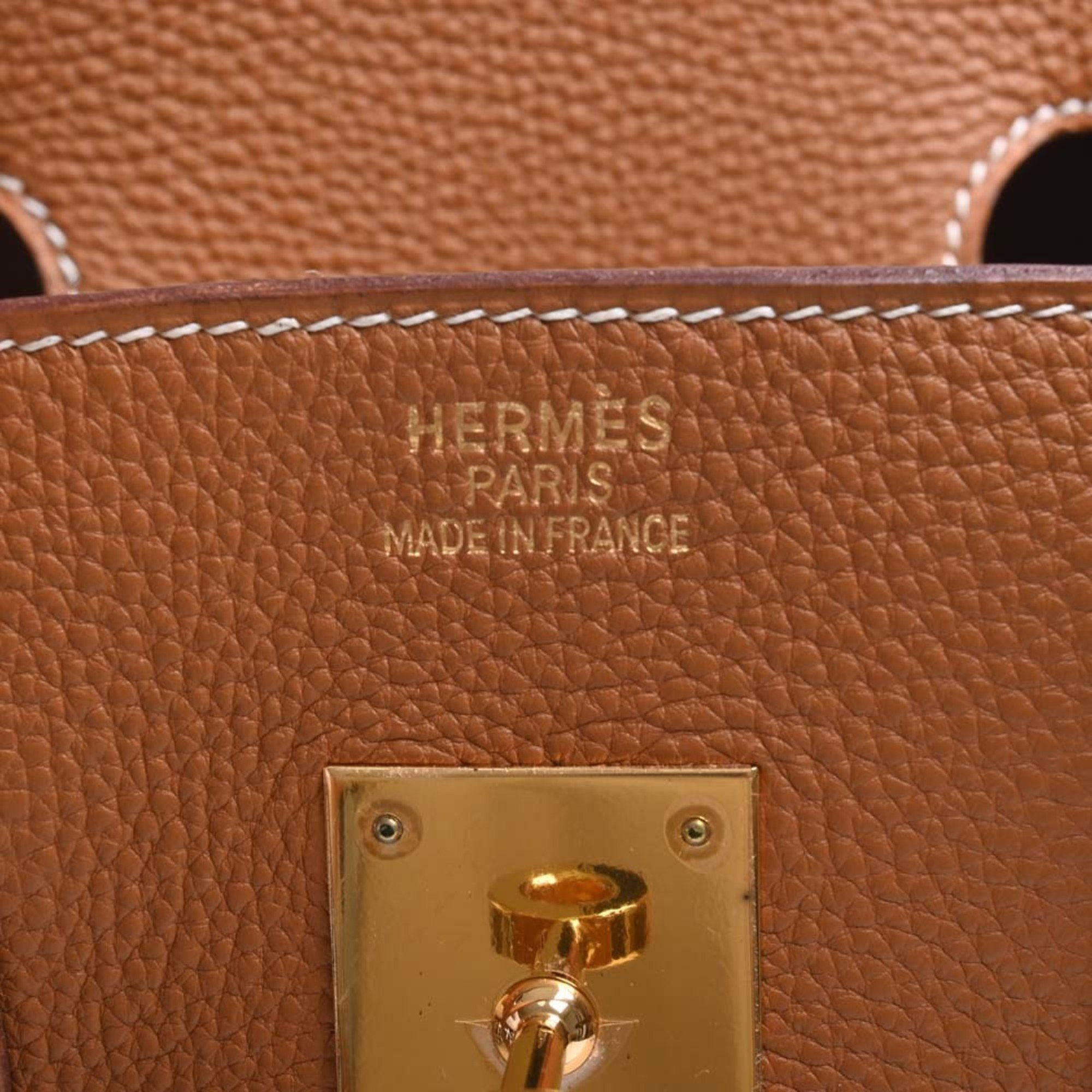 HERMES Togo Birkin 35 Handbag 027634CC Brown Ladies