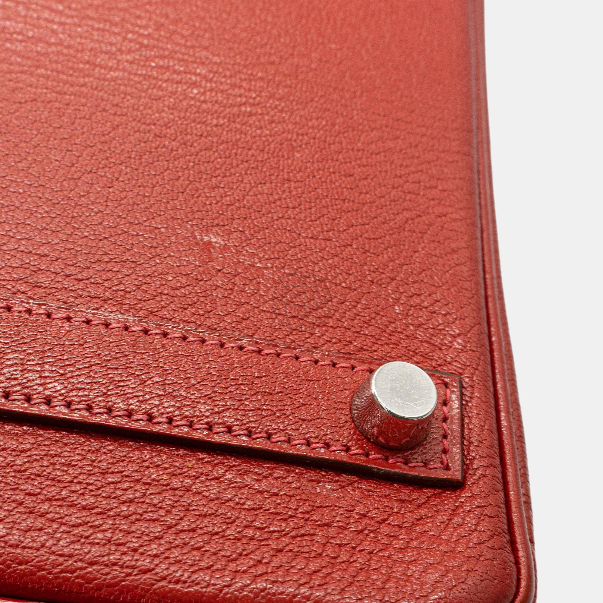Hermès Birkin 25 In Rouge Vif Chevre Leather With PHW Bag