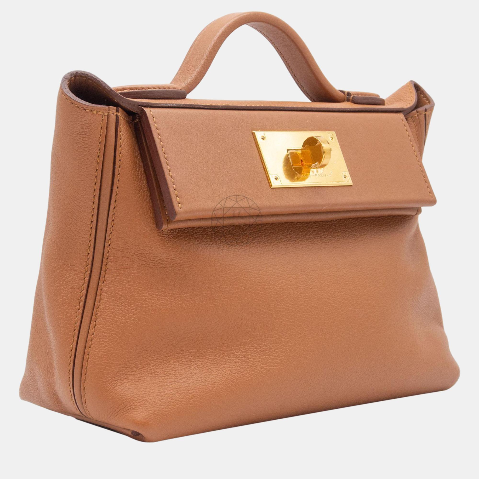 Hermès 24/24 Mini In Gold With GHW Bag