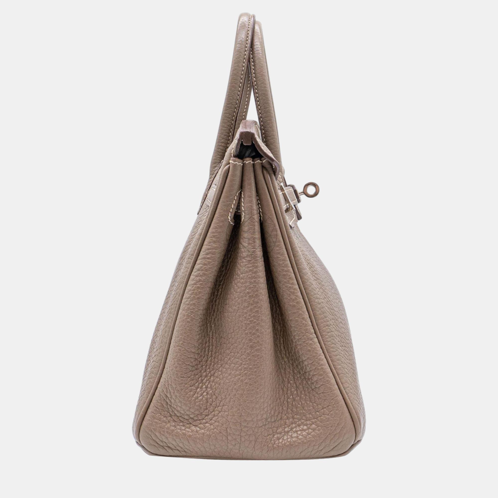 Hermès Birkin 25 Etoupe Togo With PHW Bag