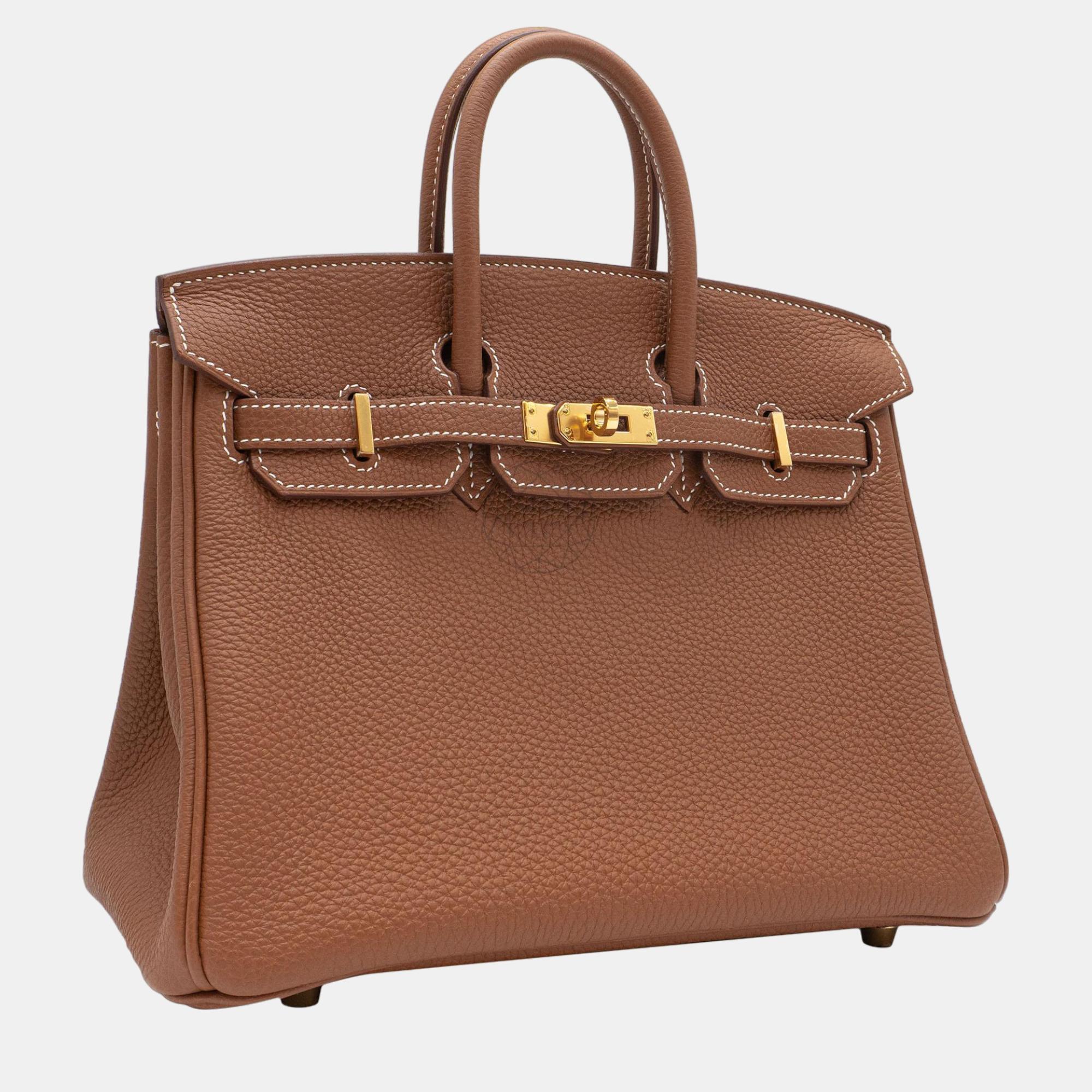 Hermès Birkin 25 In Gold Togo Leather With GHW Bag