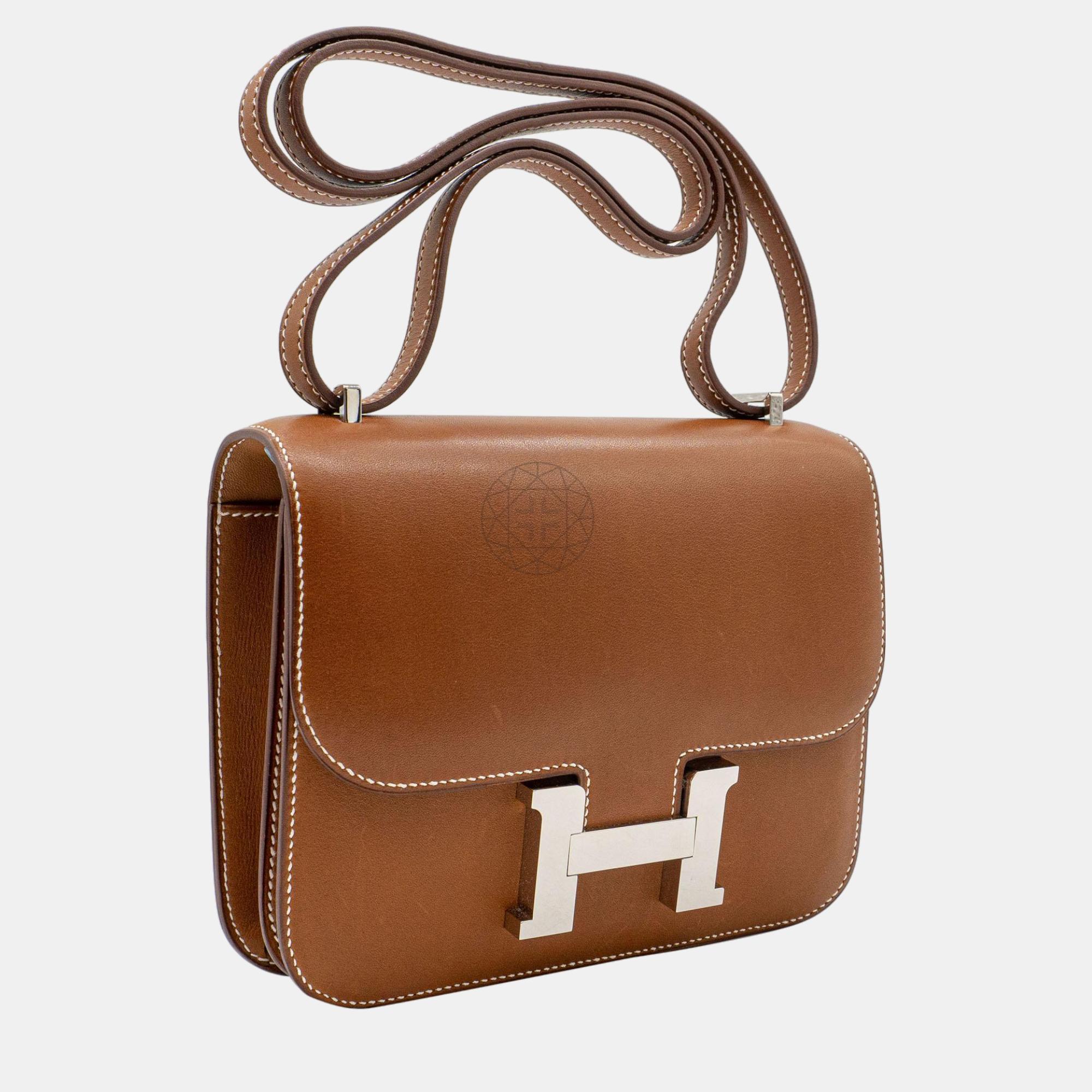 Hermès Constance 18 In Veau Barenia With PHW Bag