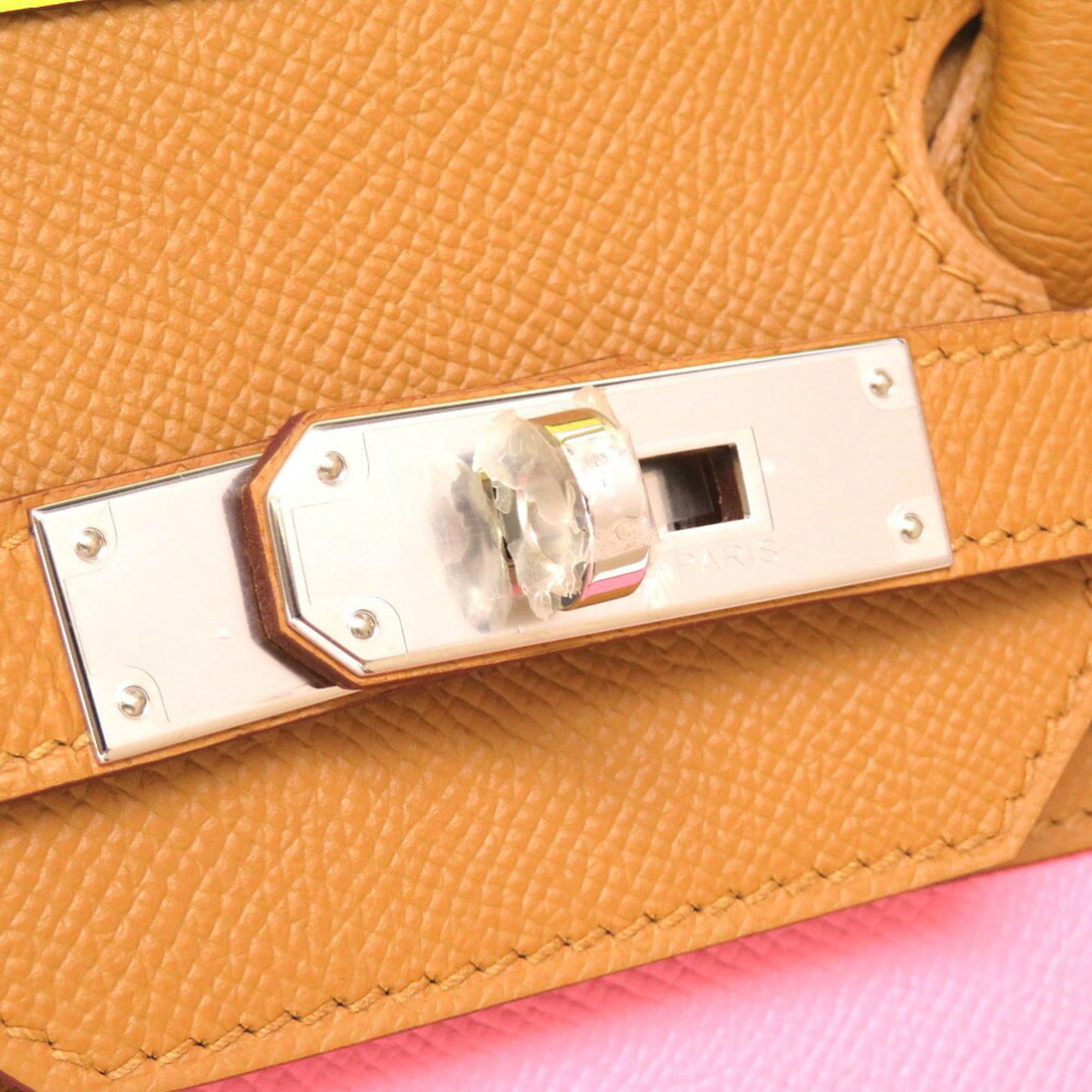 Hermes Birkin 35 Serie Rainbow Vaux Epson Lime Sesame Rose Confetti Tail Batieux Y Stamp () Handbag